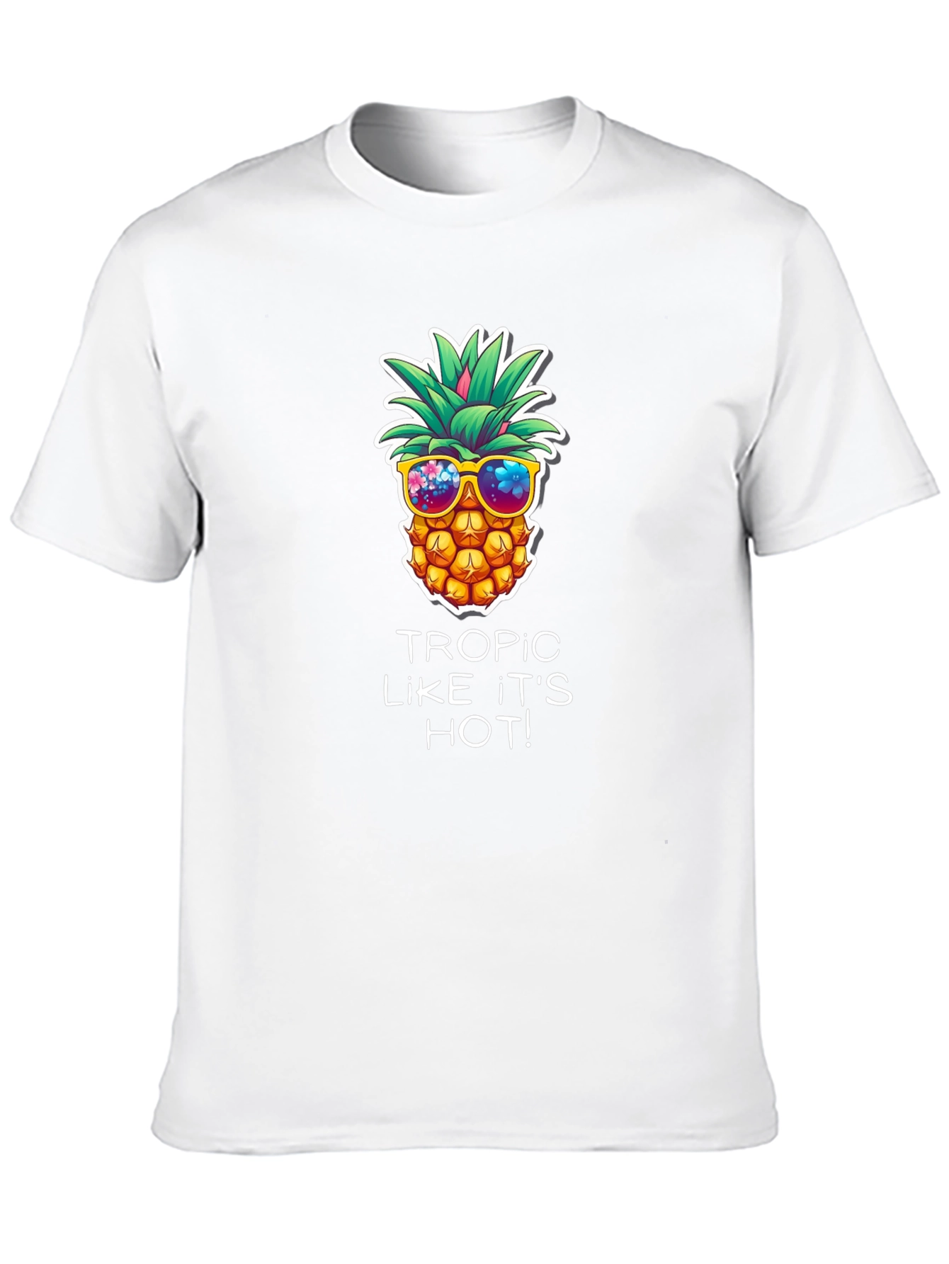 Cool Pineapple Graphic T-Shirt - Tropic Like It's Hot - 10