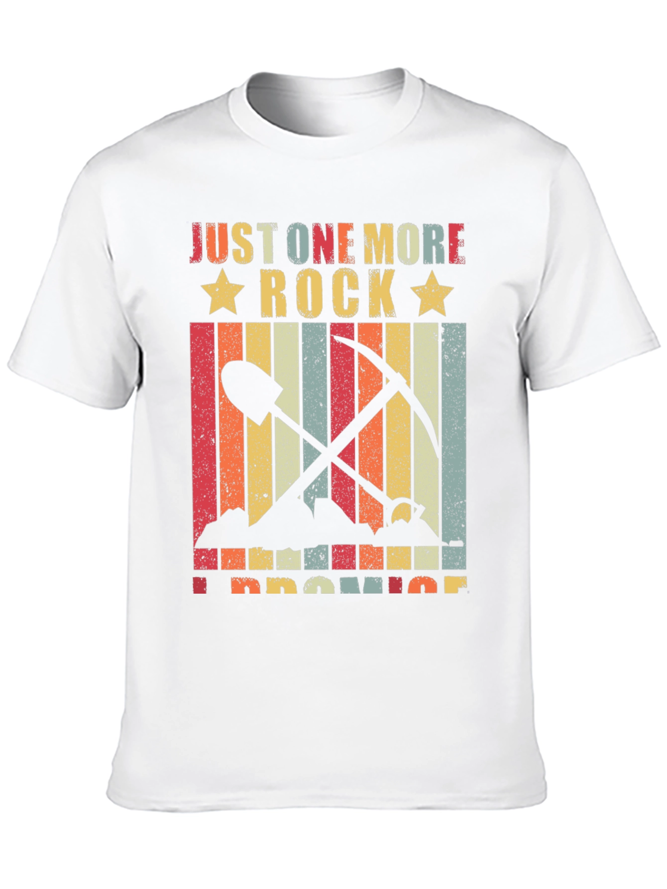 Black Just One More Rock T-Shirt - Mineral Collector Tee view 10