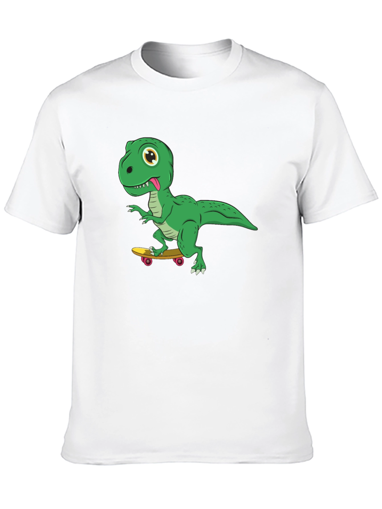 Black Skateboarding Dinosaur Graphic Tee view 10