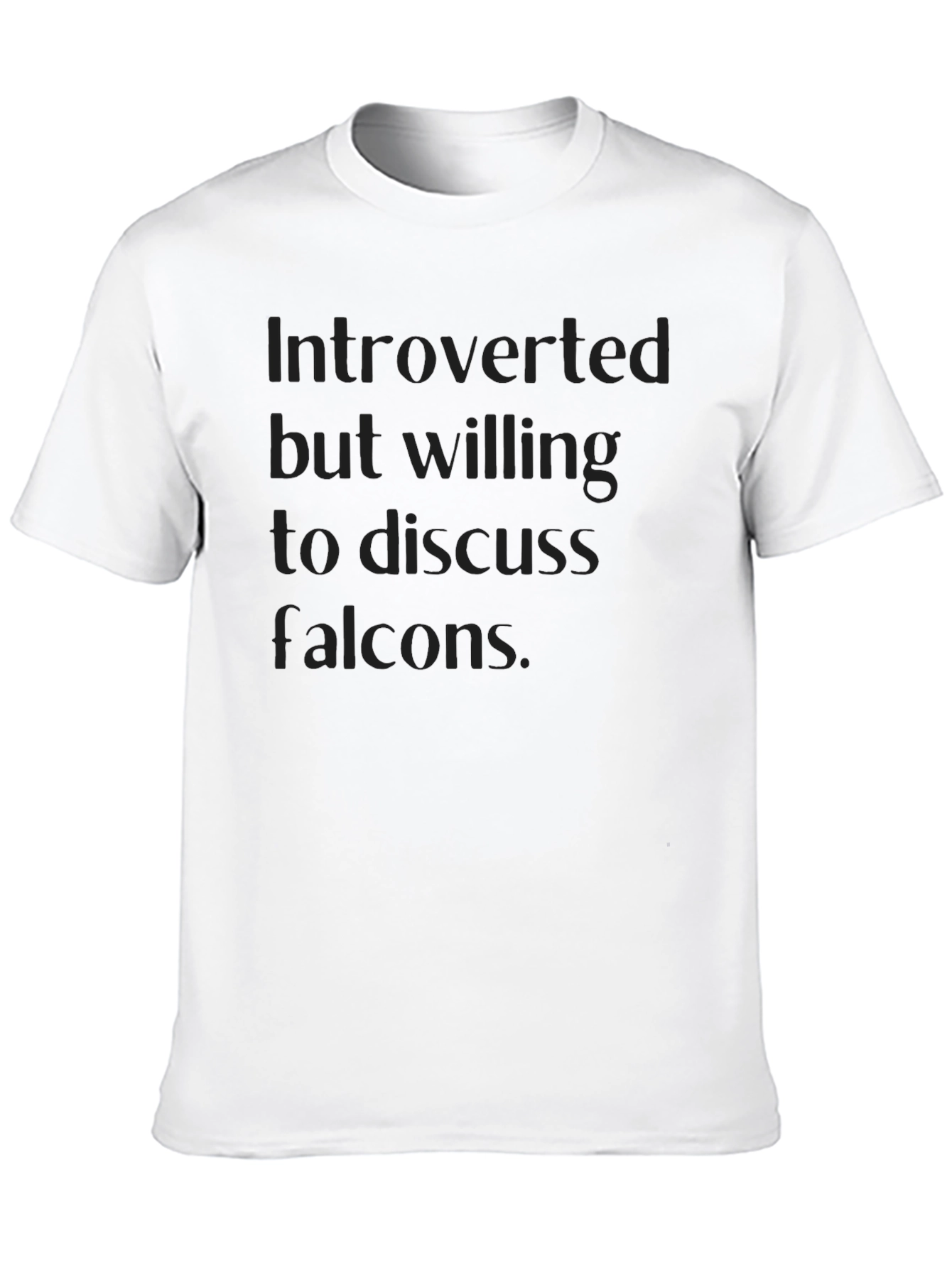 Black Introverted Falcon Fan T-Shirt view 10