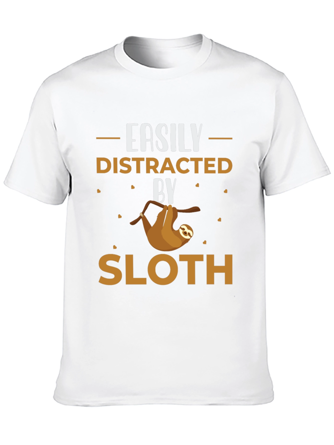 Black Easily Distracted By Sloth Graphic Tee view 10