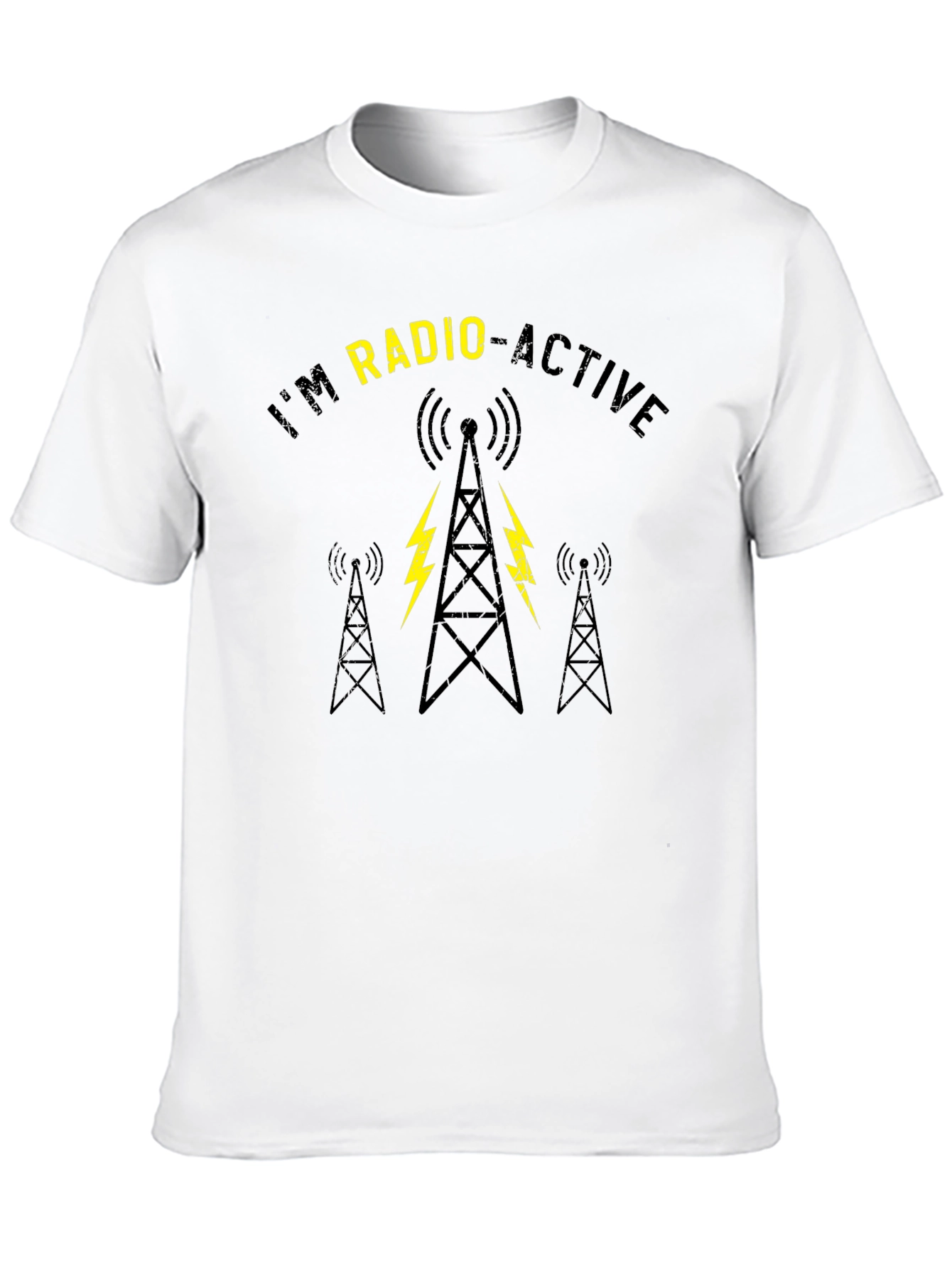 Black I'm Radio-Active Black Graphic Tee view 10