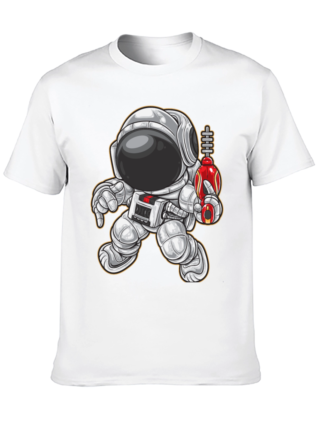 Black Astronaut Graphic Tee - Space Explorer T-Shirt view 10