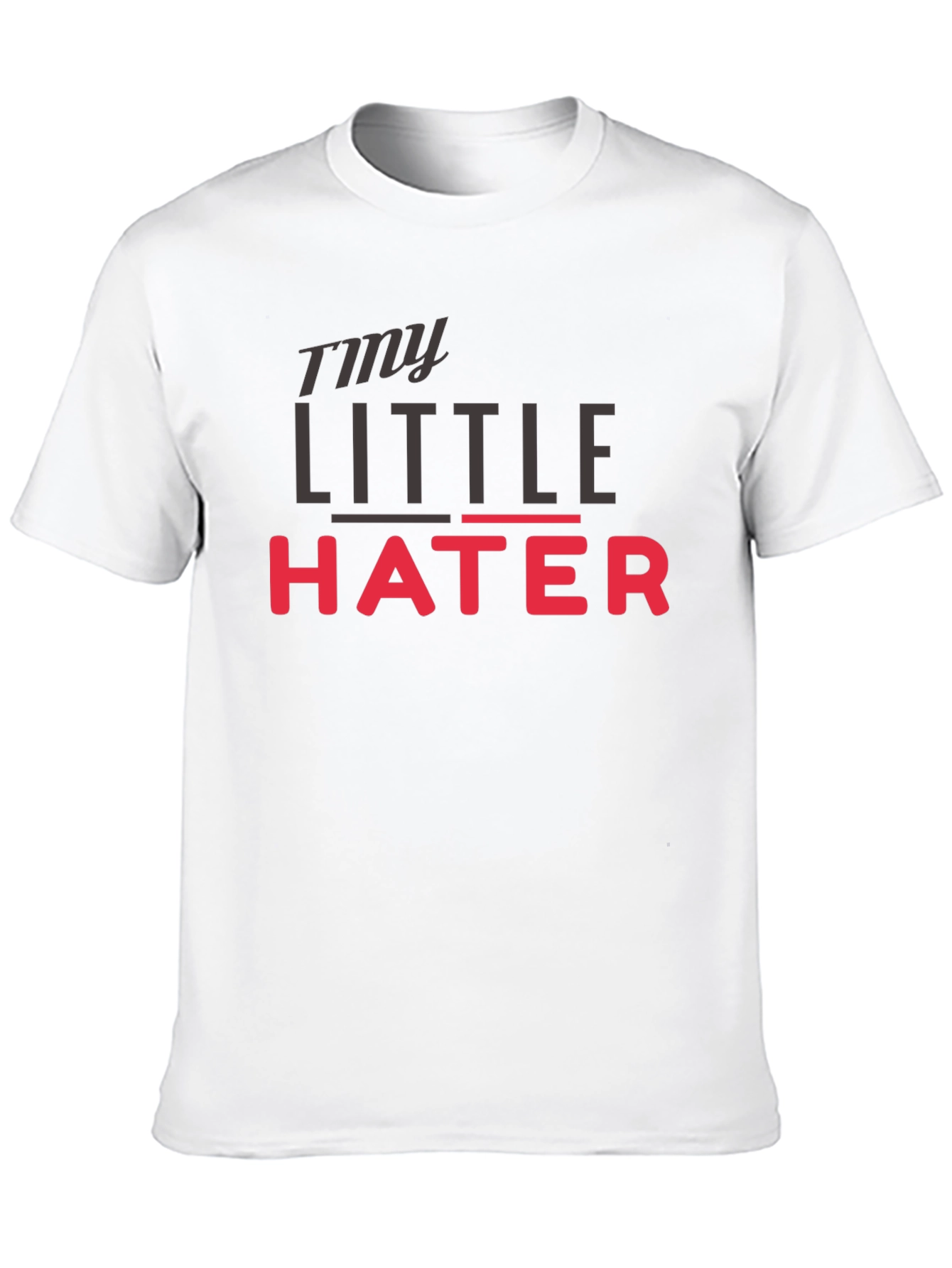 Black My Little Hater - Novelty Graphic T-Shirt view 10