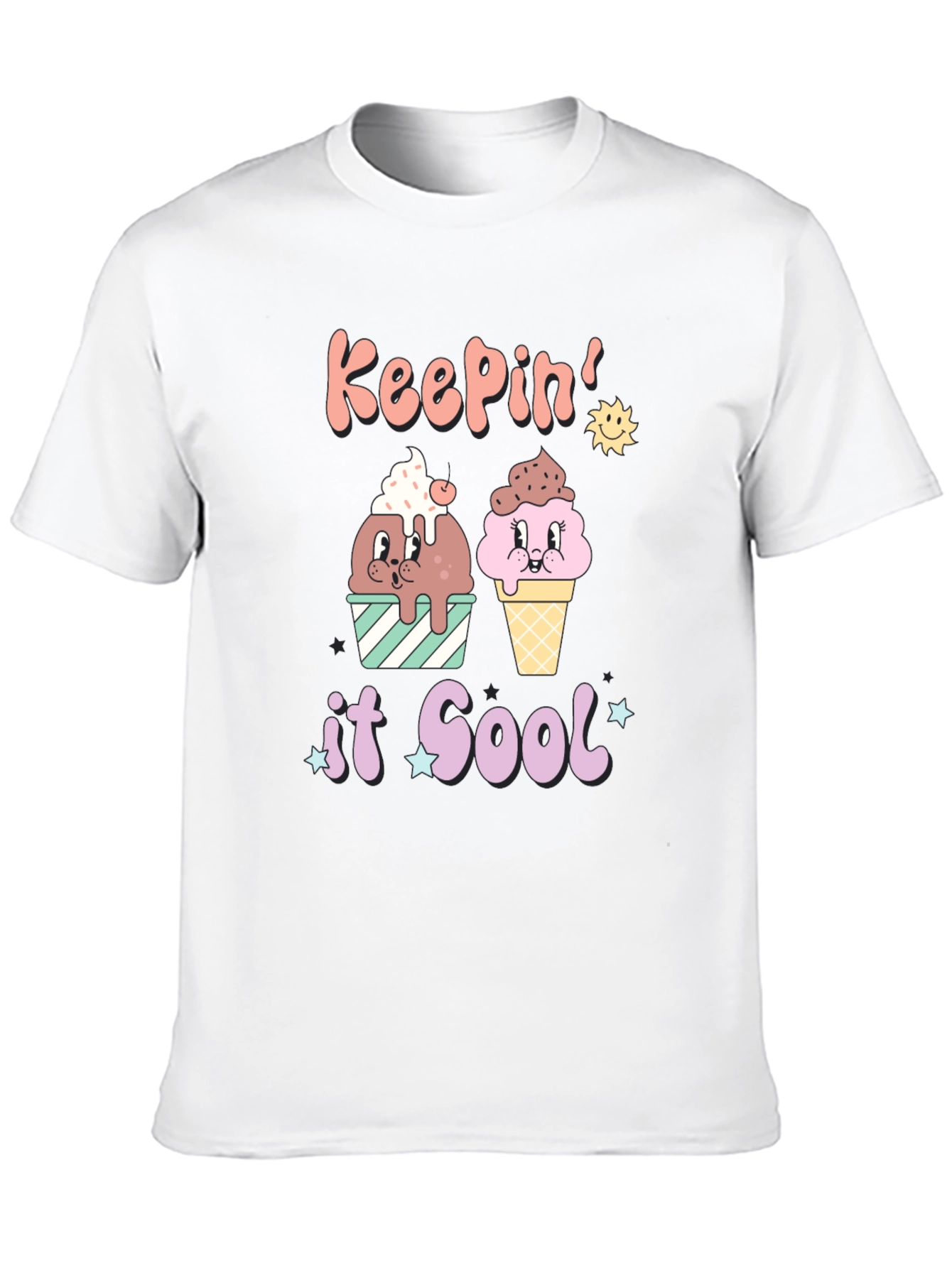 Black Keepin' It Cool Graphic Tee view 10