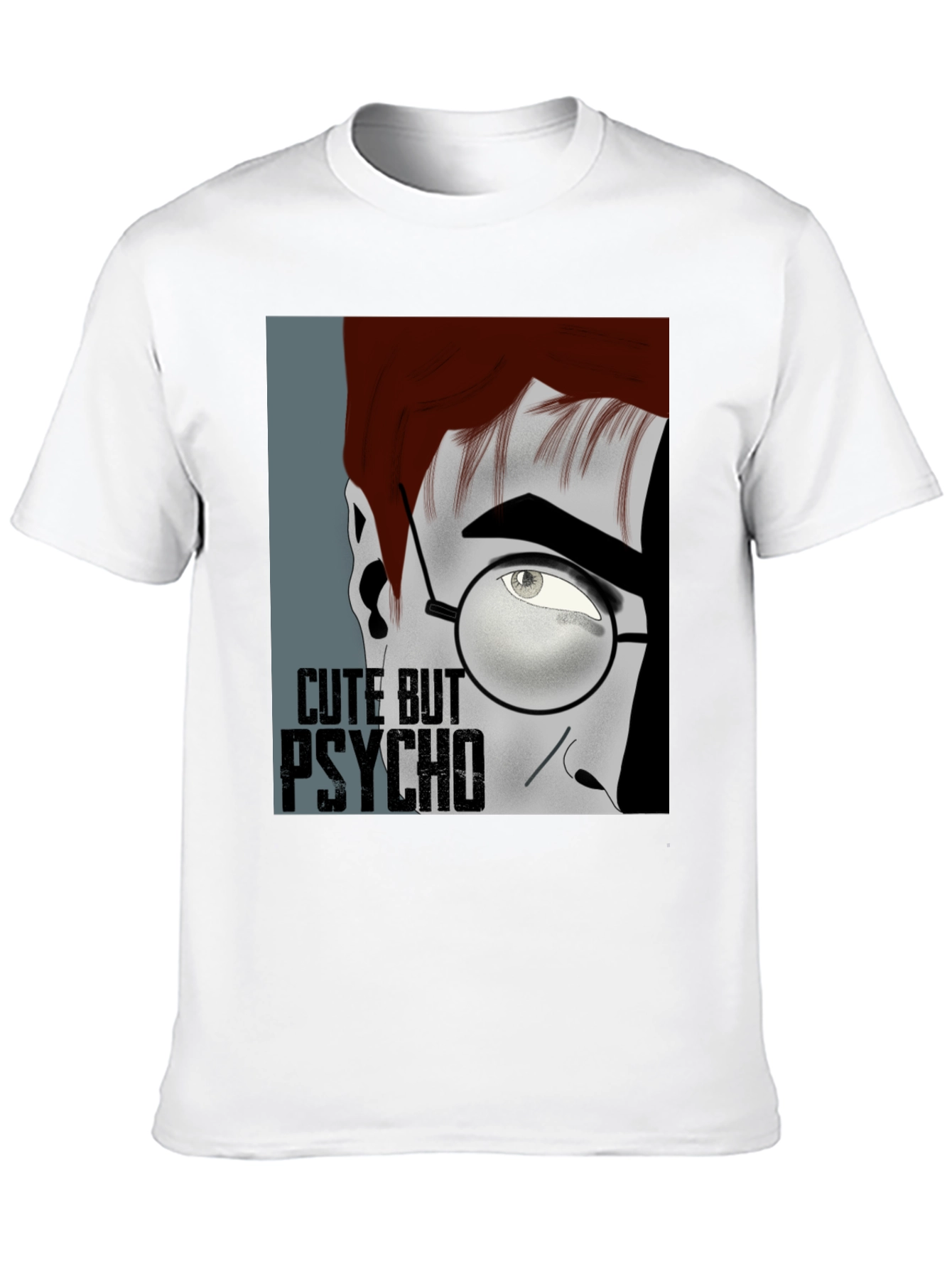 Black Cute But Psycho Graphic T-Shirt view 10