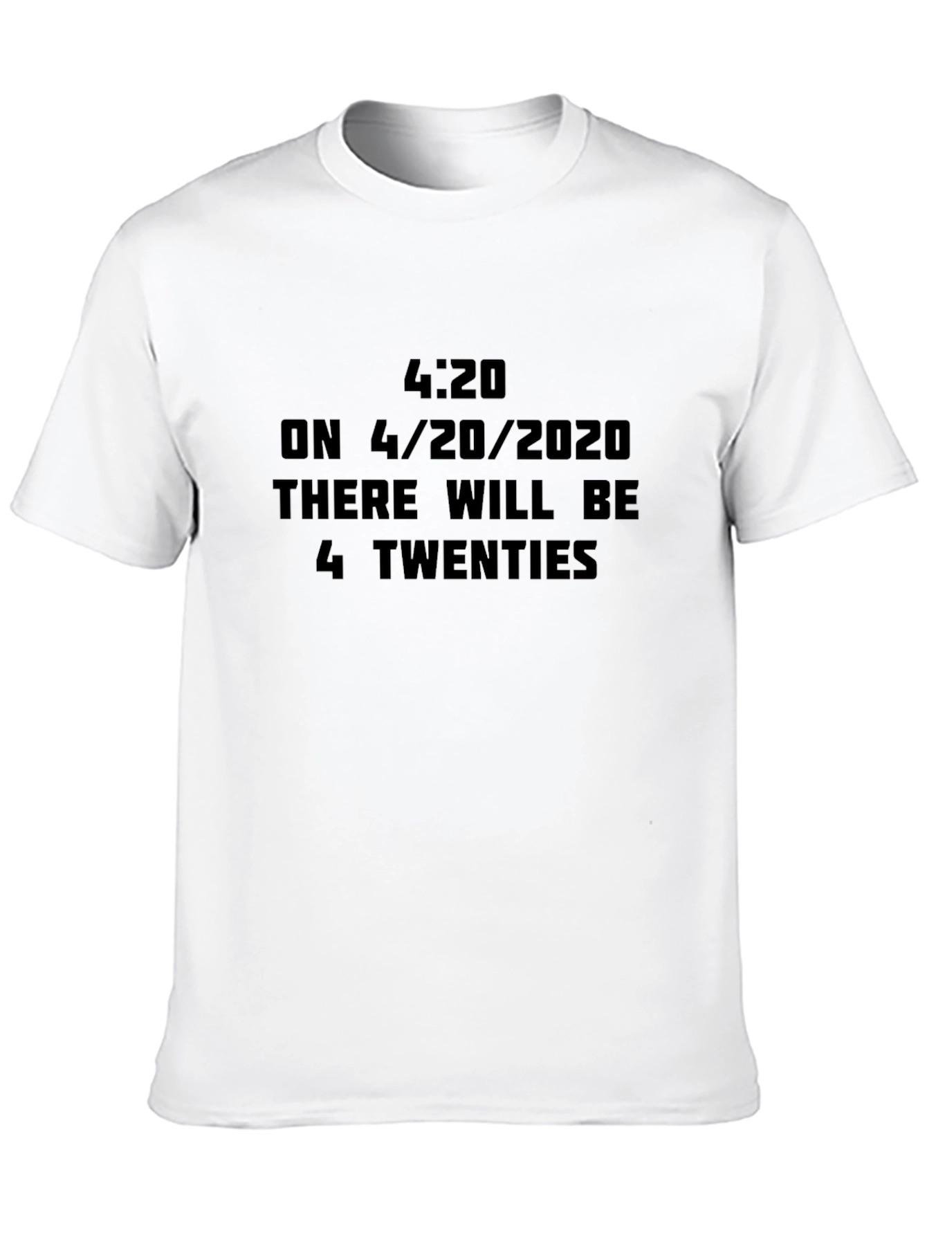 Black 4:20 April 2020 Funny Graphic T-Shirt view 10