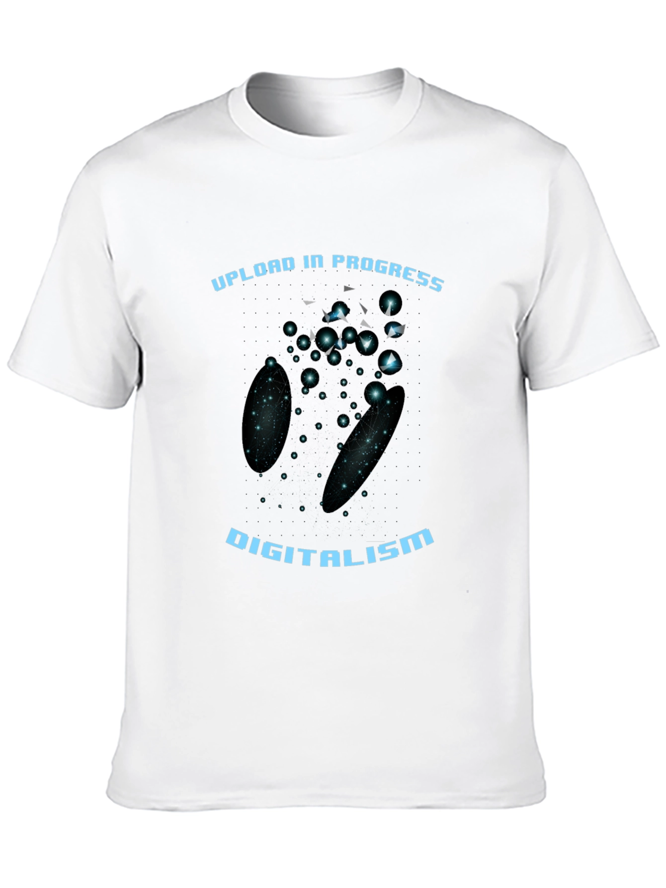 Black Digitalism Upload Black Graphic Tee view 10