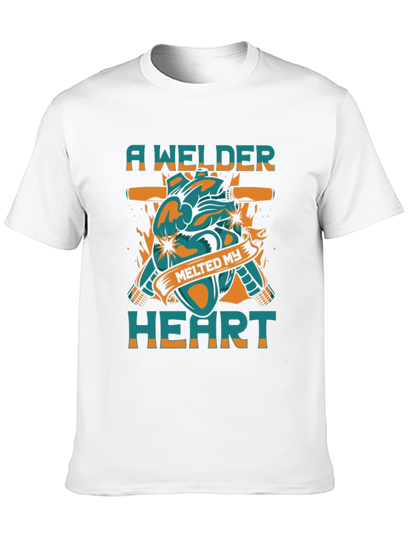 Black Welder Heart T-Shirt - Melts My Heart! view 10