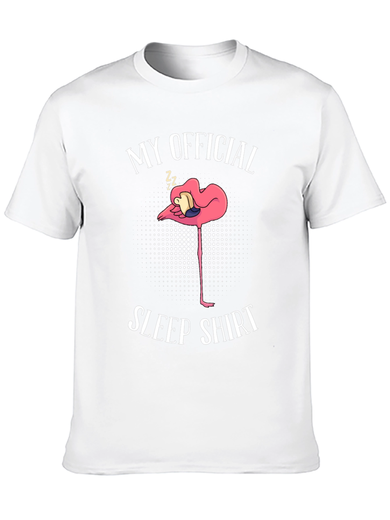 Black My Official Sleep Shirt Flamingo T-Shirt view 10