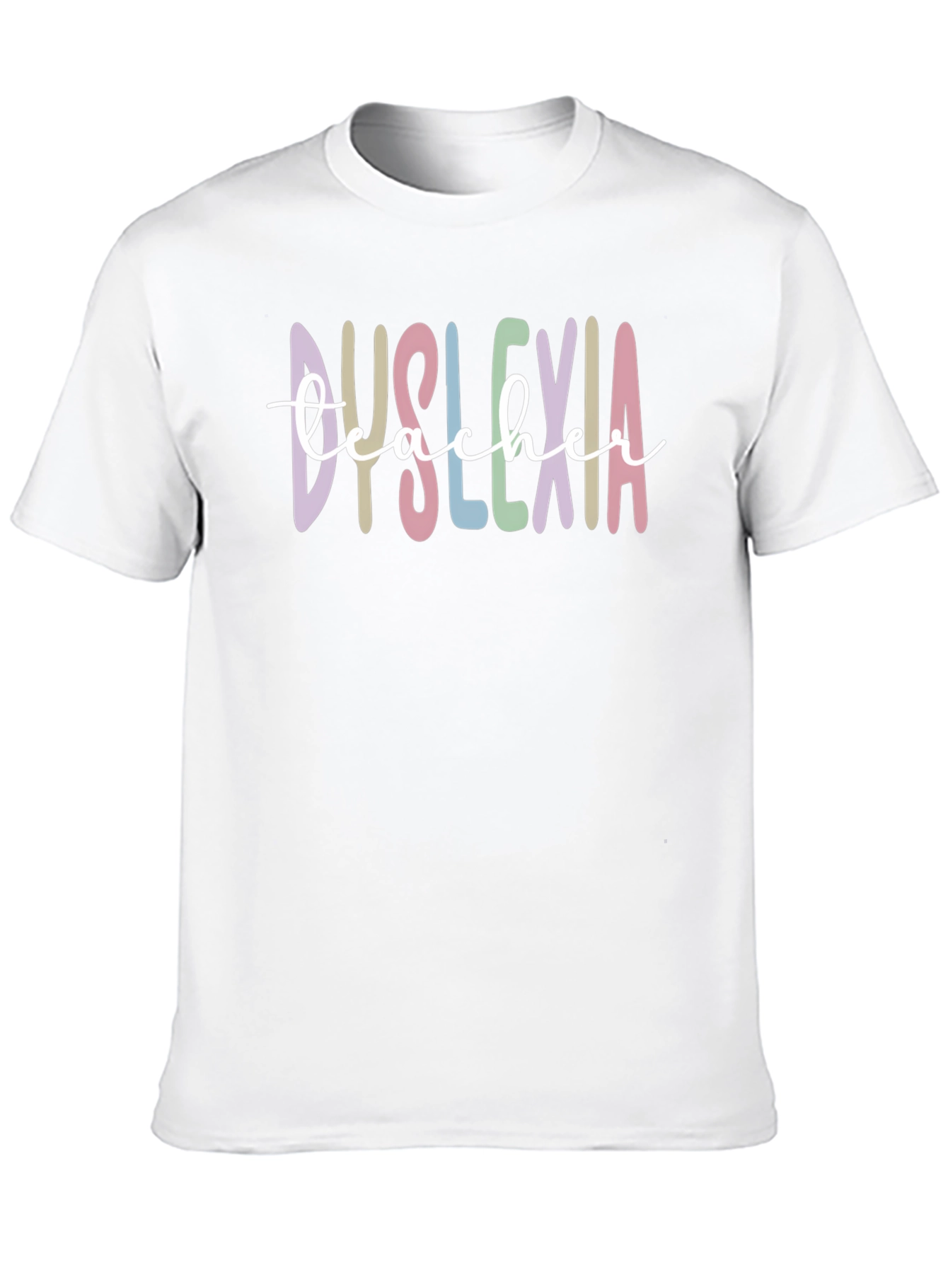 Black Dyslexia Teacher T-Shirt view 10