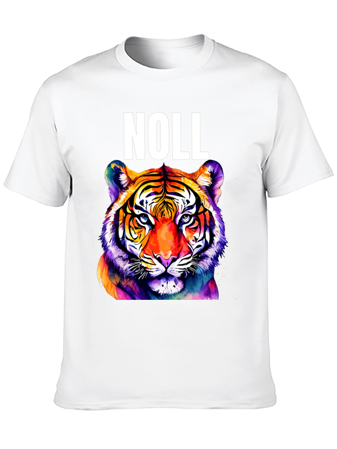 Black Noll Tiger Graphic T-Shirt - Vibrant Colorful Animal Tee view 10