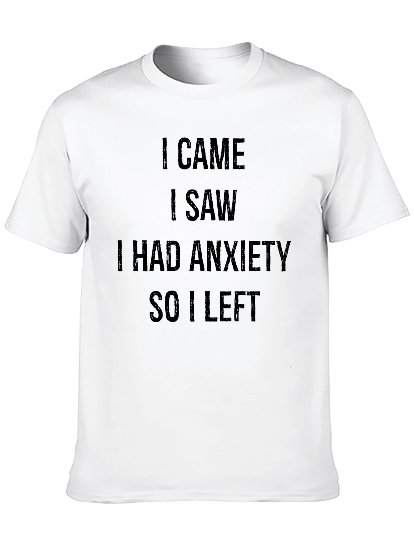 Black Anxiety Humor Graphic Tee view 10