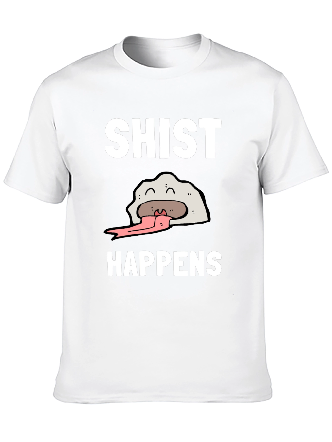Black Shist Happens Graphic T-Shirt - Funny Dumpling Tee view 10