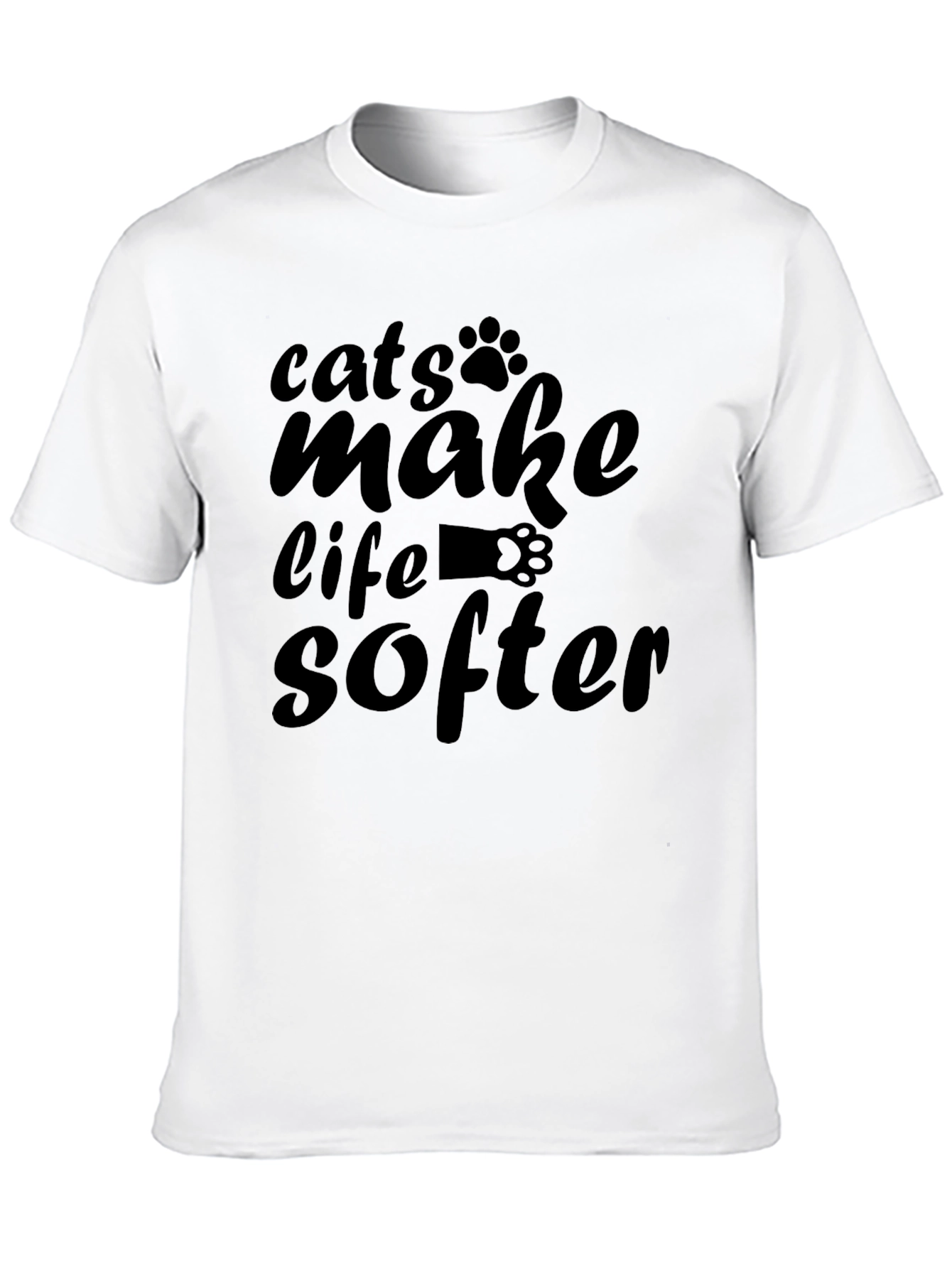 Black Cats Make Life Softer T-Shirt view 10