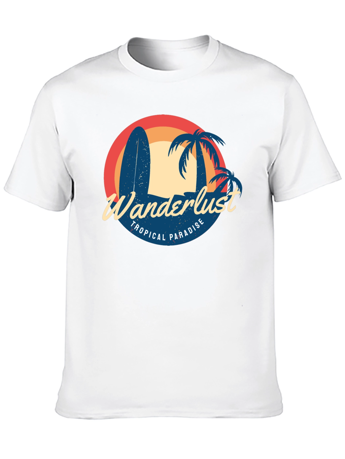 Black Wanderlust Tropical Paradise Graphic Tee view 10