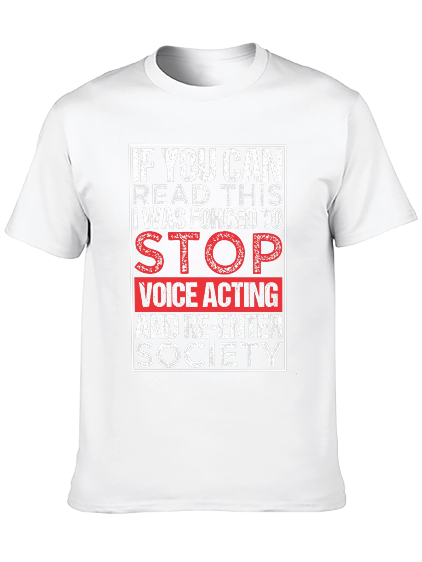 Black Voice Actor Humor T-Shirt - If You Can Read This Graphic Tee view 10