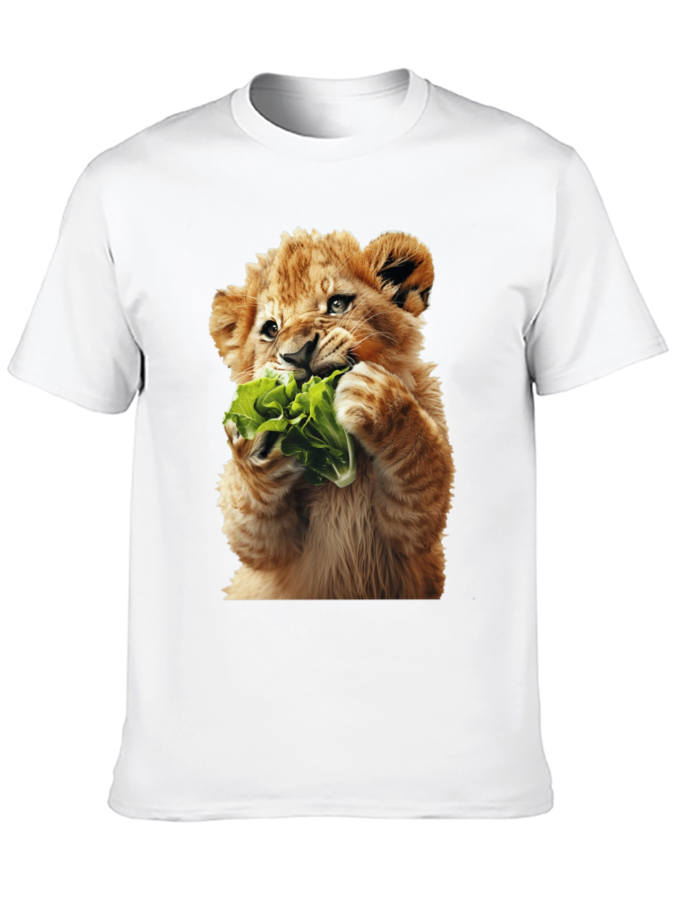 Black Lion Cub Lettuce Graphic Tee view 10