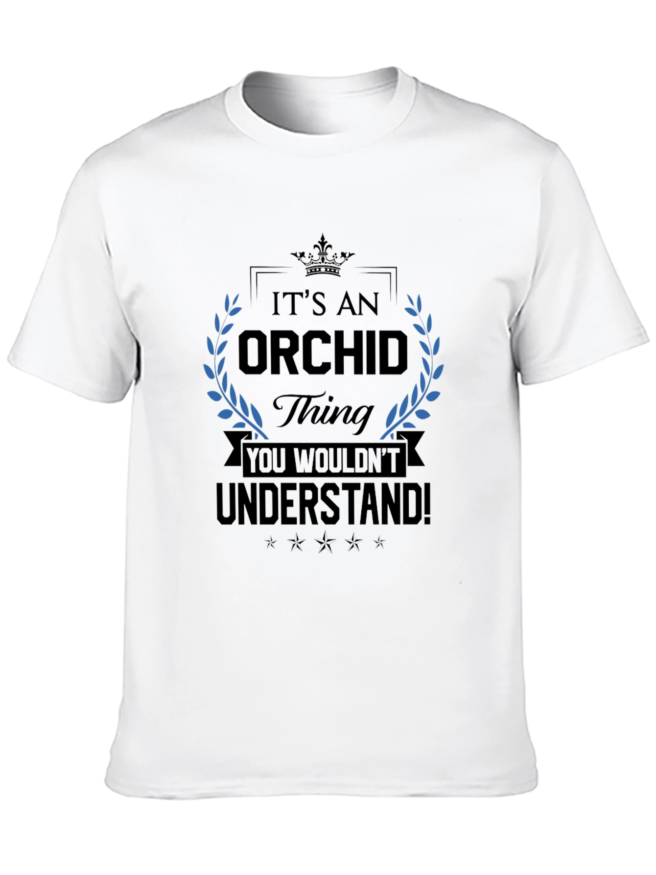 Black It's An Orchid Thing T-Shirt view 10