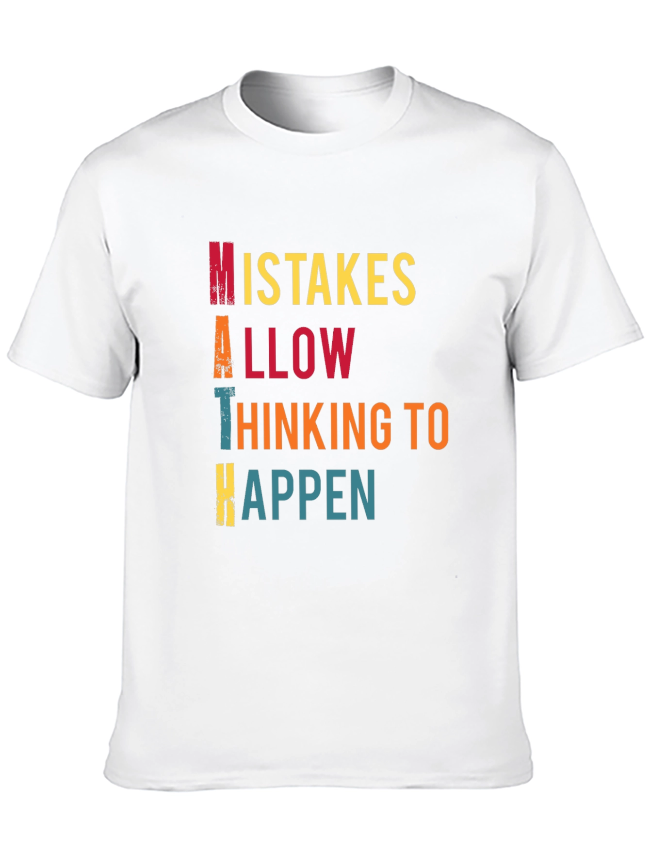 Black Math Mistakes T-Shirt, Thinking to Happen view 10