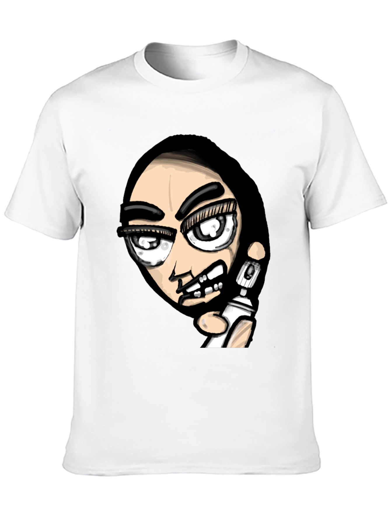 Black Edgy Graffiti Artist Graphic Black T-Shirt view 10
