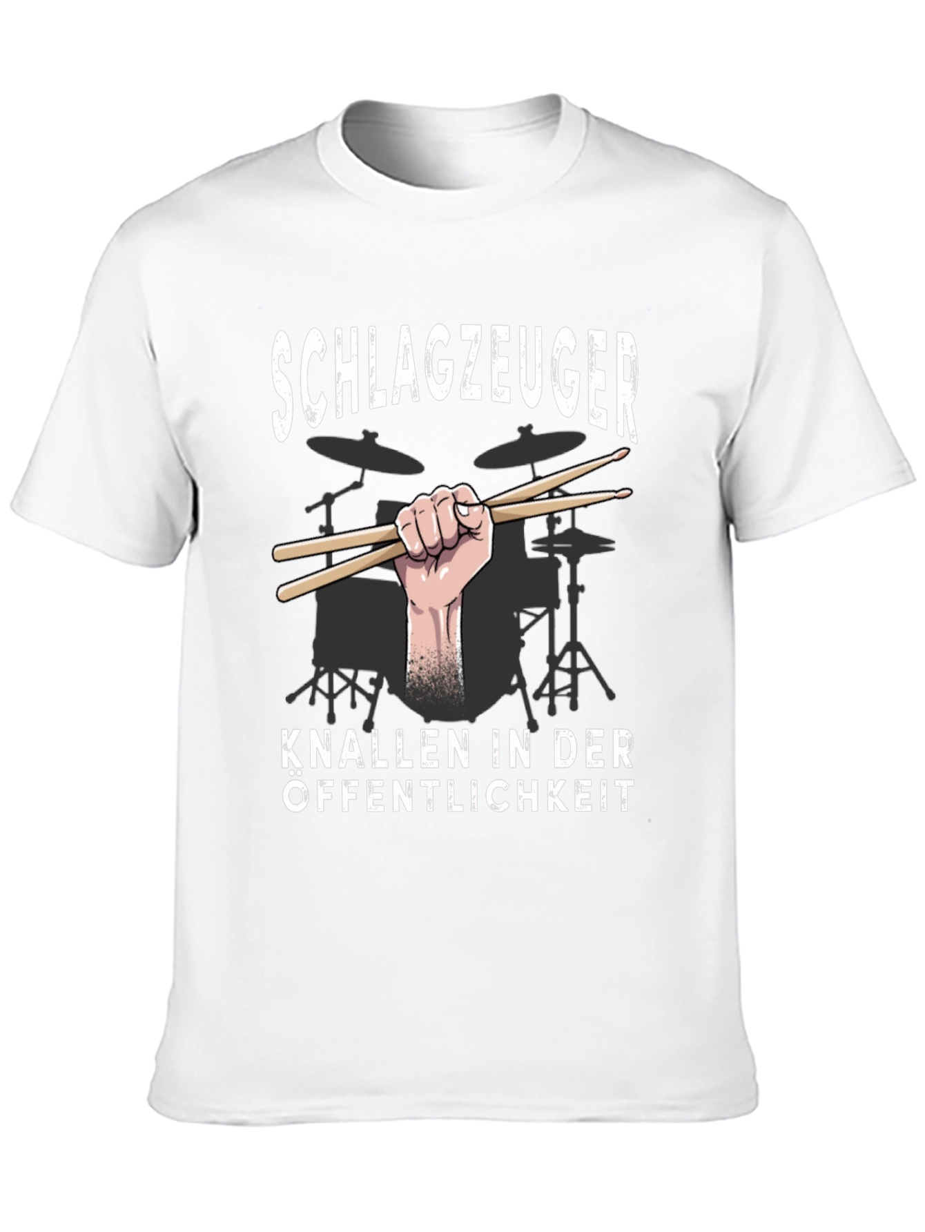 Black Drummer Shirt - Schlagzeuger Knallen In Der Offentlichkeit Tee view 10