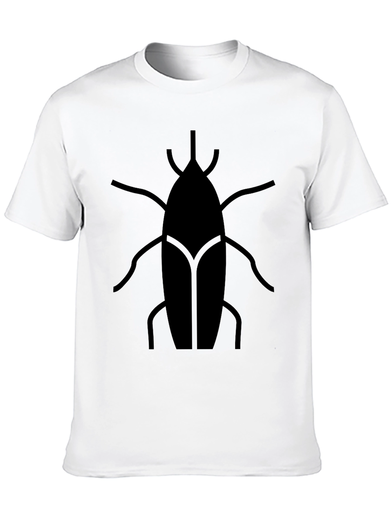 Black Modern Insect Graphic Tee - Black Casual Shirt view 10