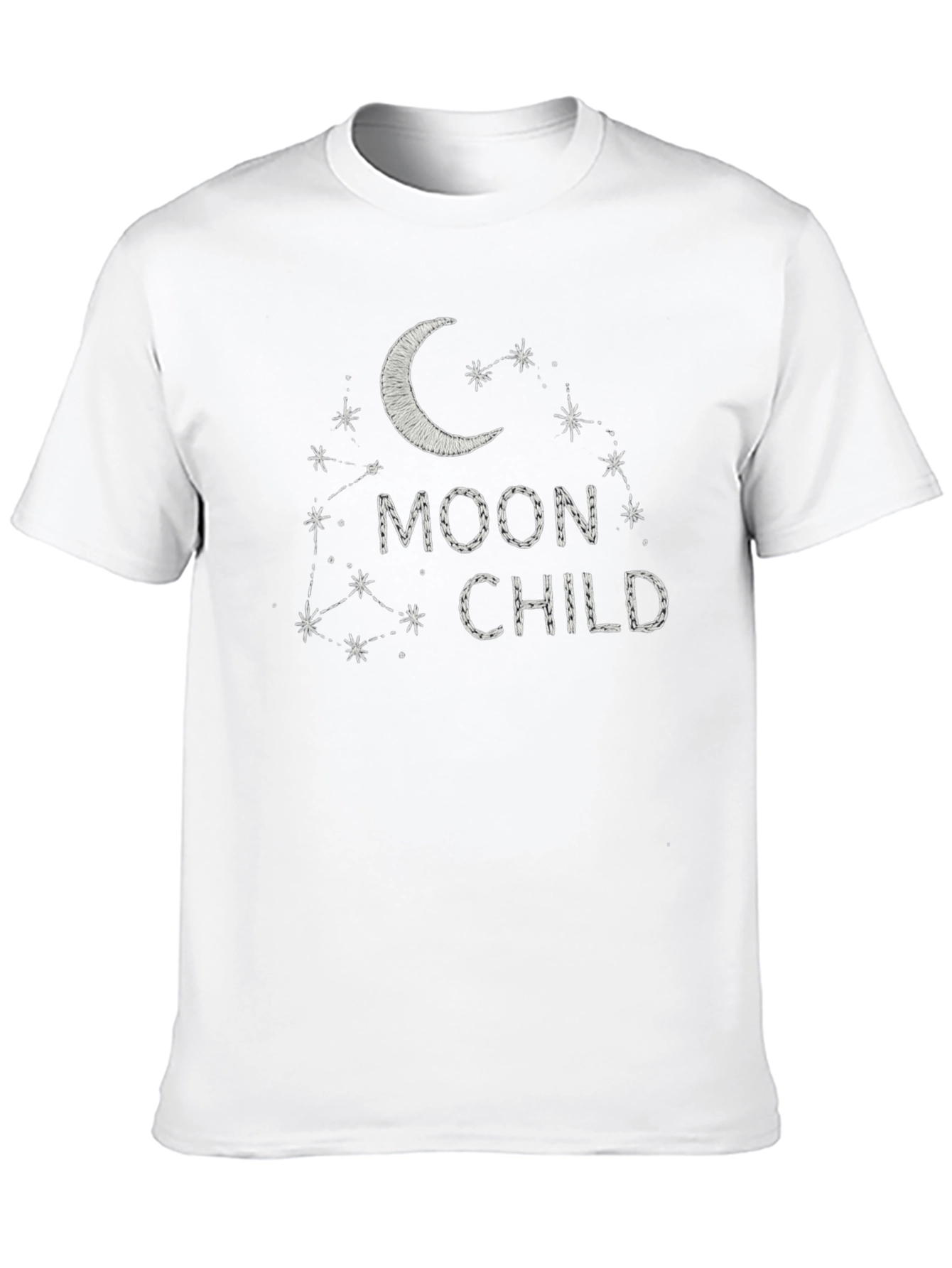 Black Moon Child Graphic Tee - Unisex Black T-Shirt view 10