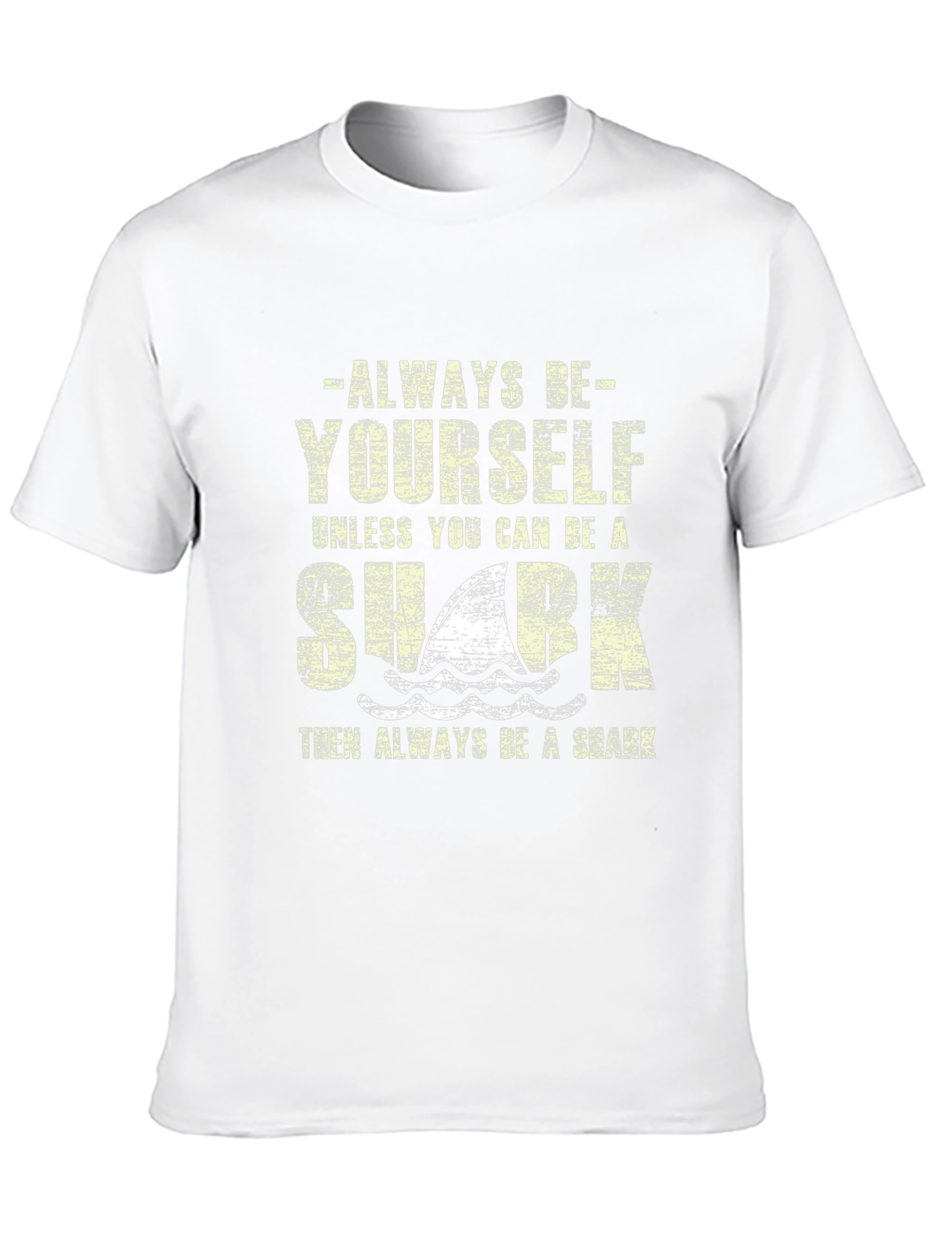 Black Always Be Yourself Shark Graphic T-Shirt view 10