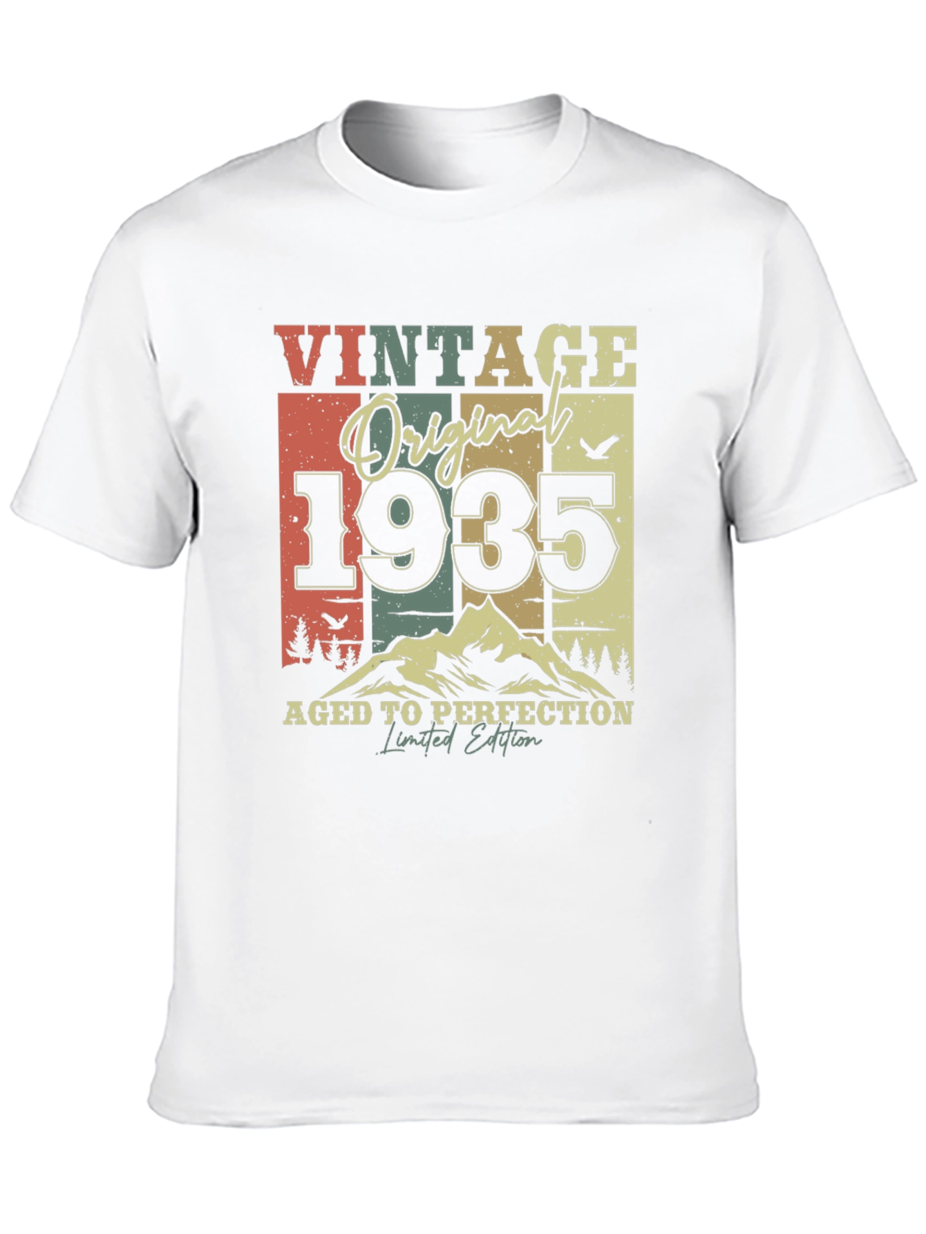 Black Vintage 1935 Aged to Perfection T-Shirt view 10