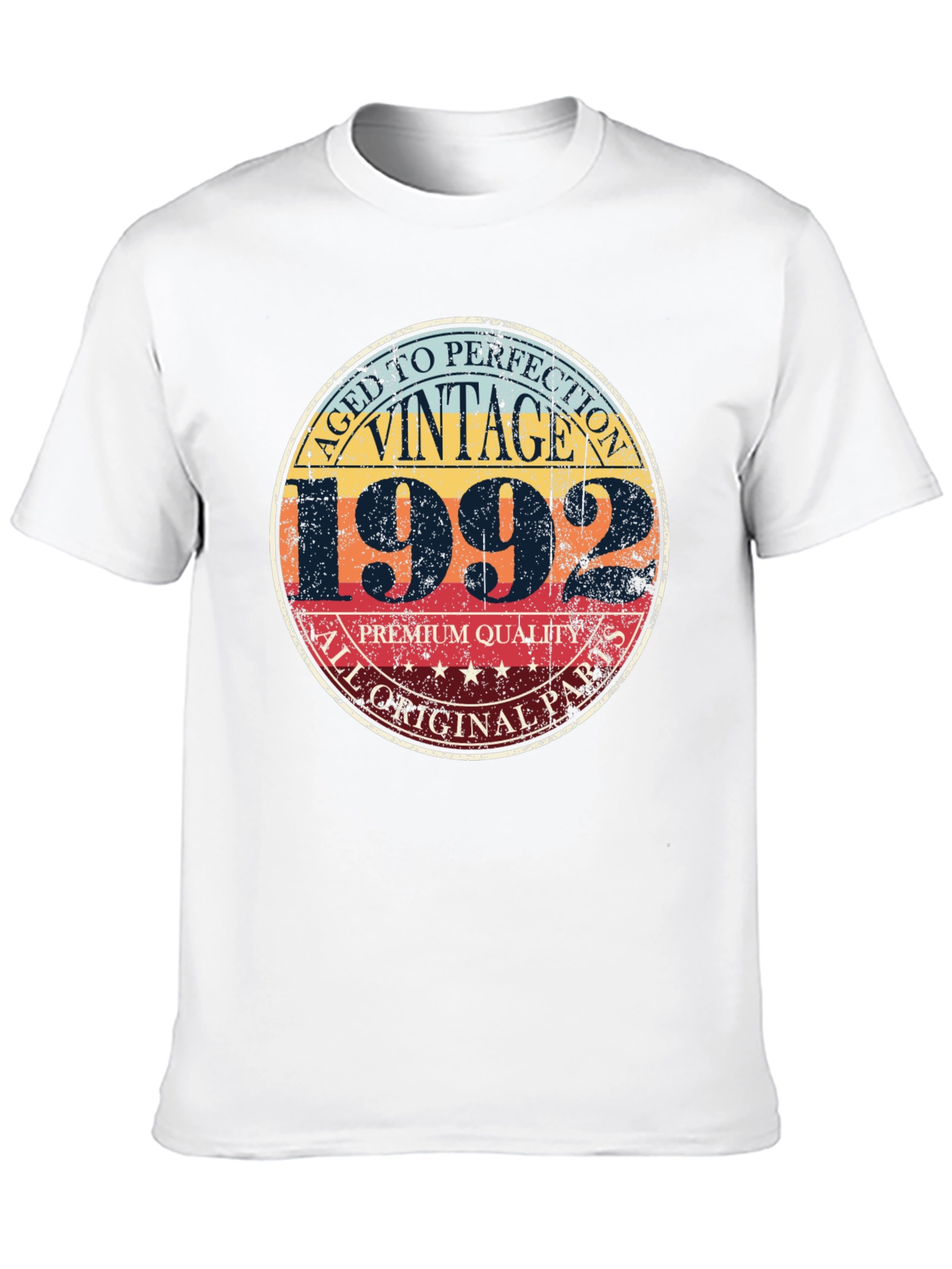 Black Vintage 1992 Aged To Perfection Graphic T-Shirt view 10