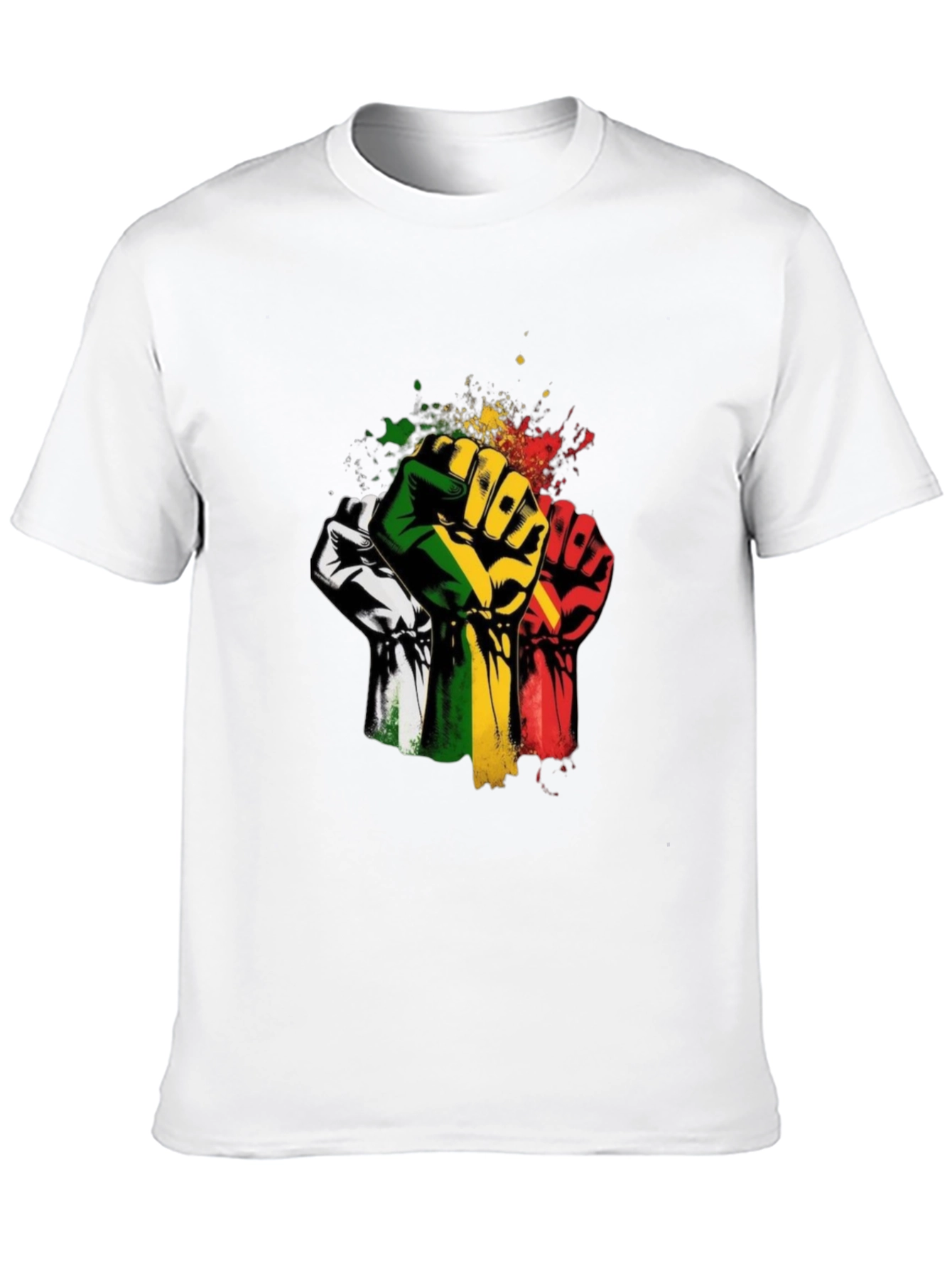 Black Empowered Fist Graphic T-Shirt - Black view 10