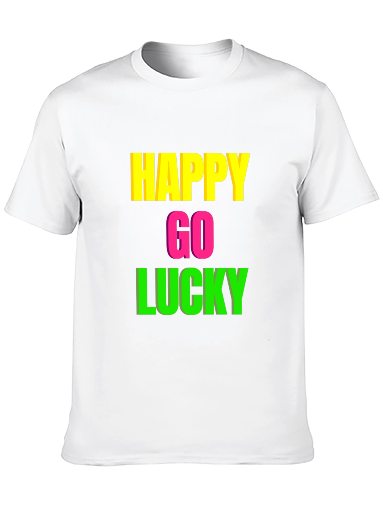 Black Happy Go Lucky Graphic Tee - Black T-Shirt view 10
