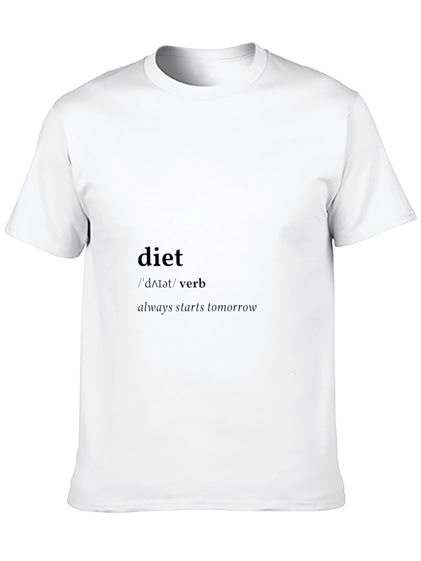 Black Diet Starts Tomorrow Black Graphic Tee view 10