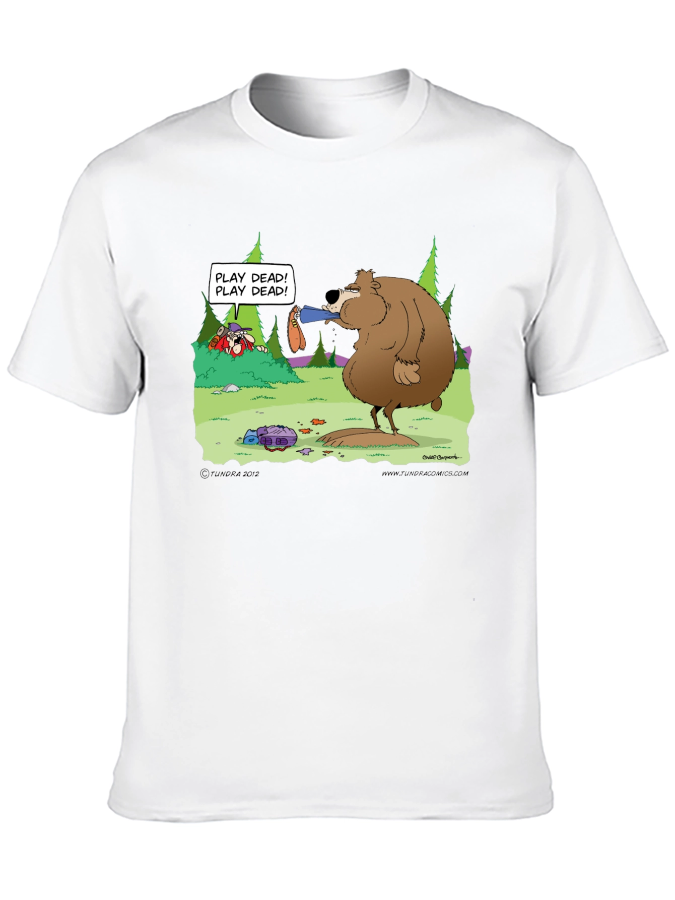 Black Play Dead Bear Graphic T-Shirt view 10