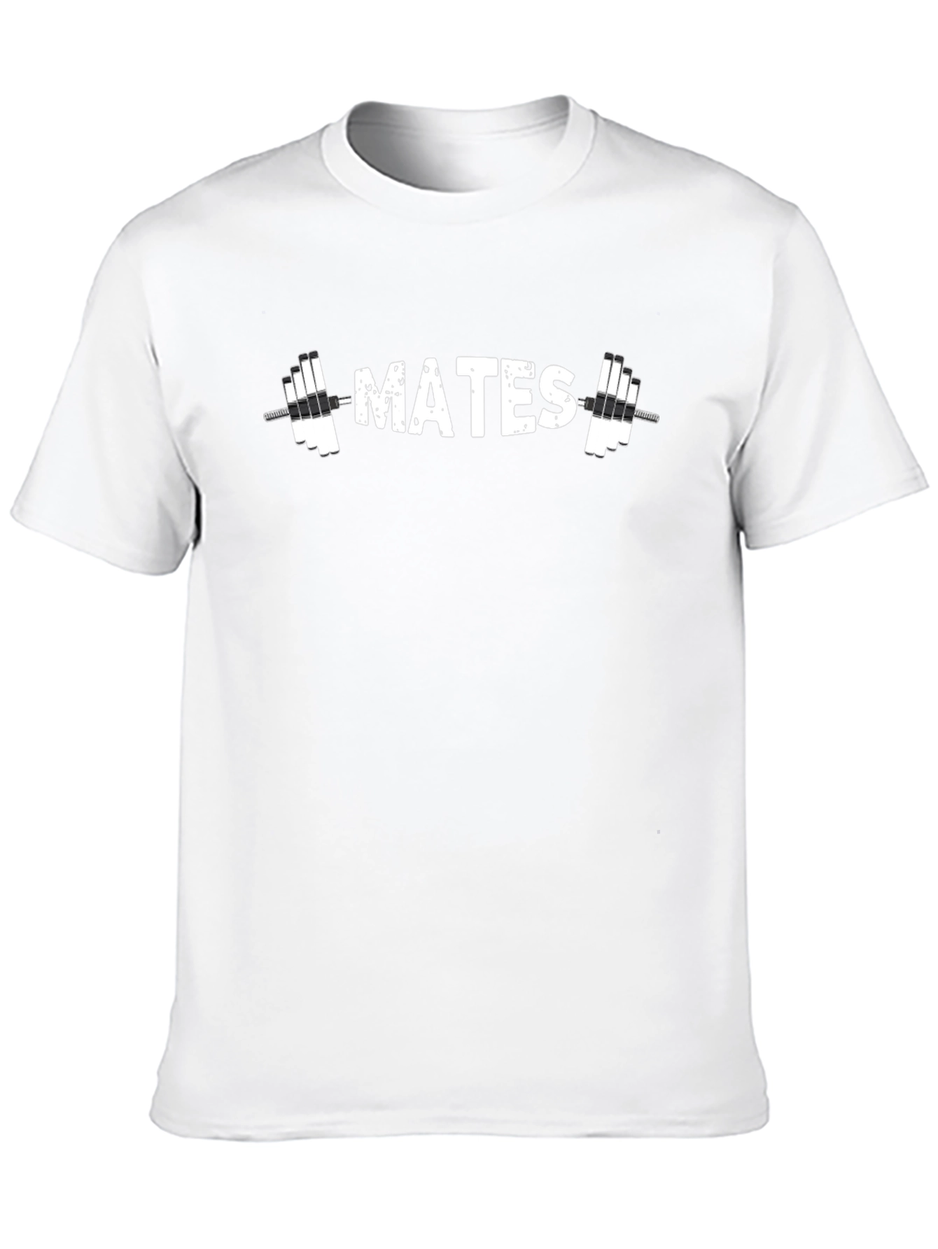 Black Gym Mates Graphic Tee - Black Cotton T-Shirt view 10
