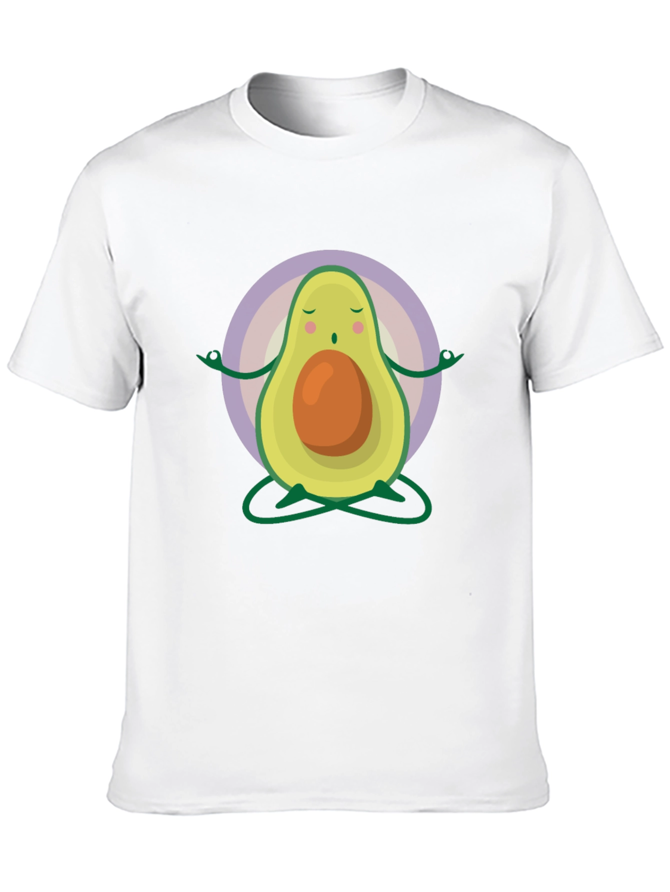 Black Meditating Avocado T-Shirt view 10