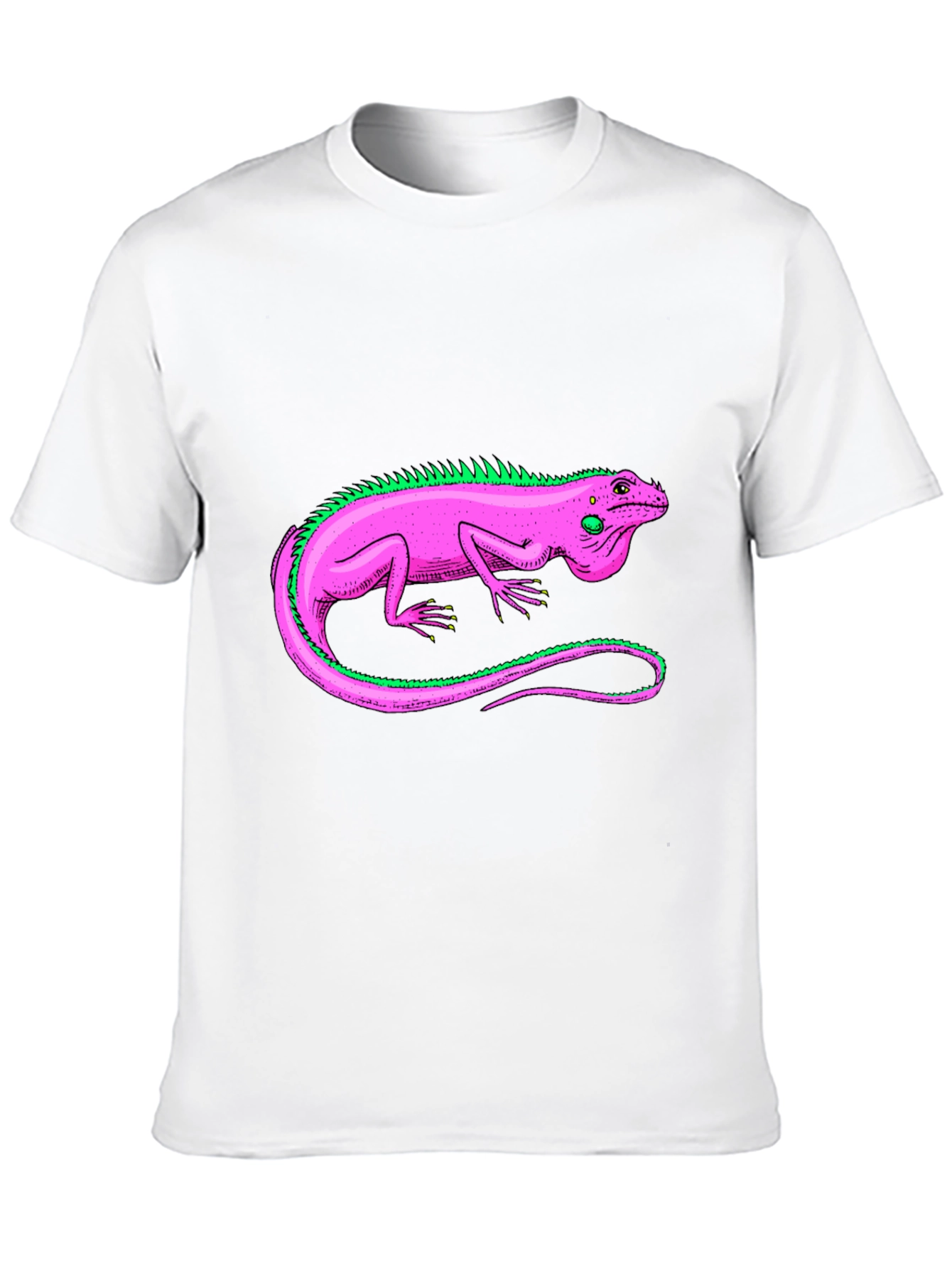 Black Iguana Graphic Tee - Stylish Reptile Design T-Shirt view 10