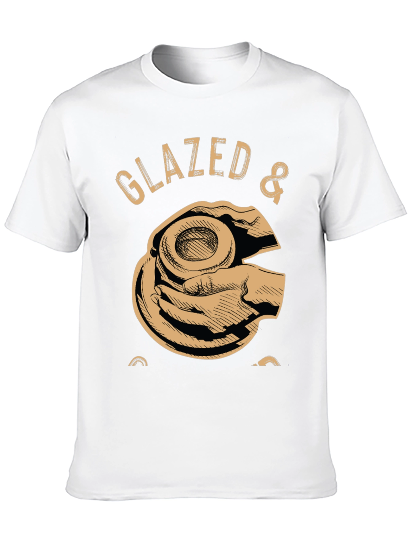 Black Glazed & Confused Donut Lover Graphic T-Shirt view 10