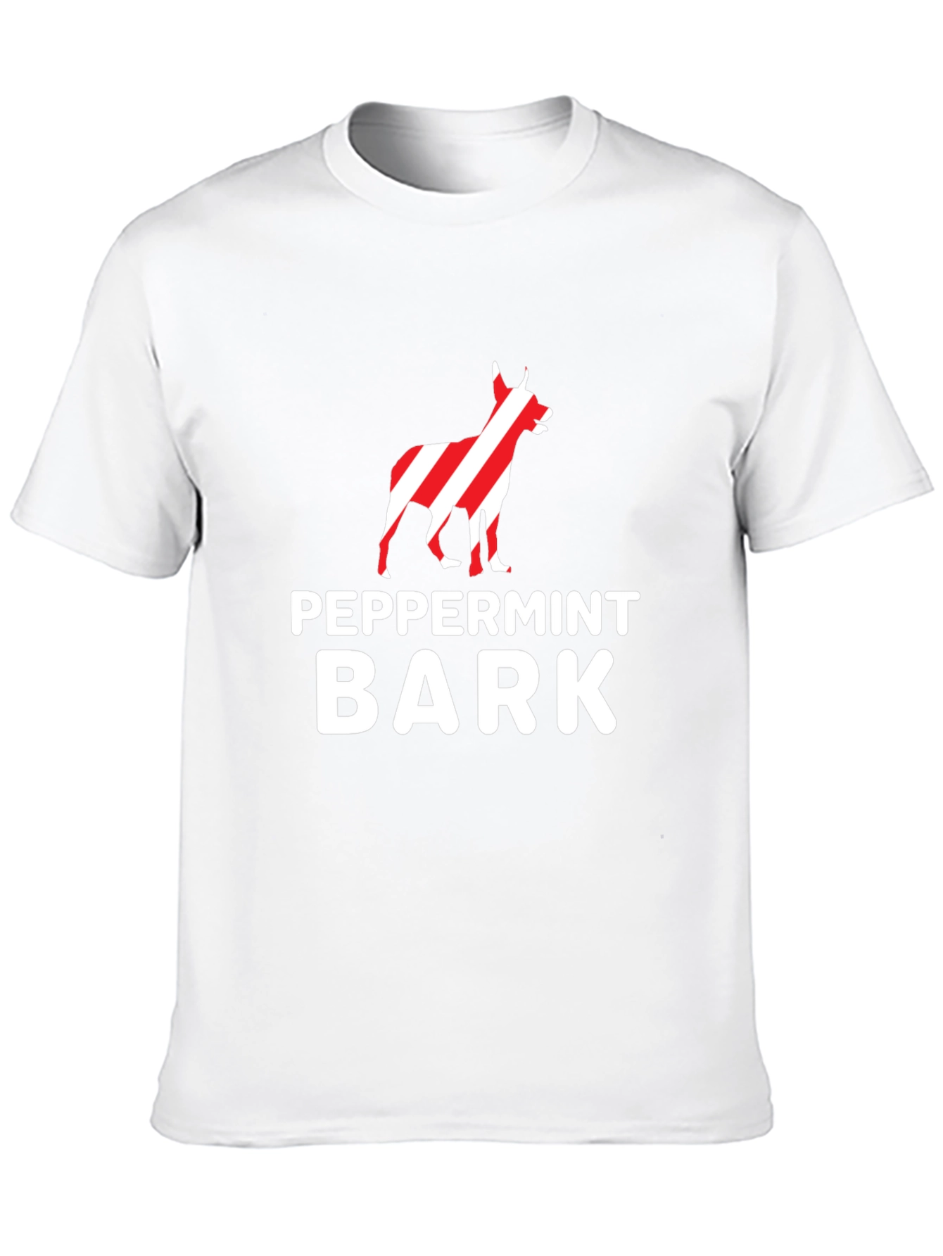 Black Peppermint Bark Dog Graphic T-Shirt view 10