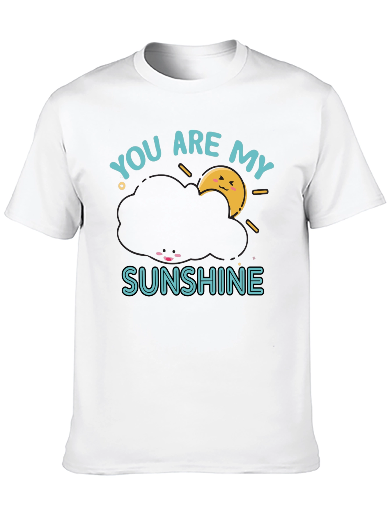 Black You Are My Sunshine Graphic Tee - Cute Cloud Design view 10