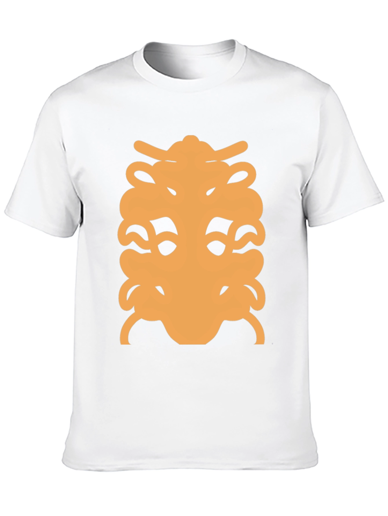 Black Abstract Graphic Print Crew Neck T-Shirt view 10