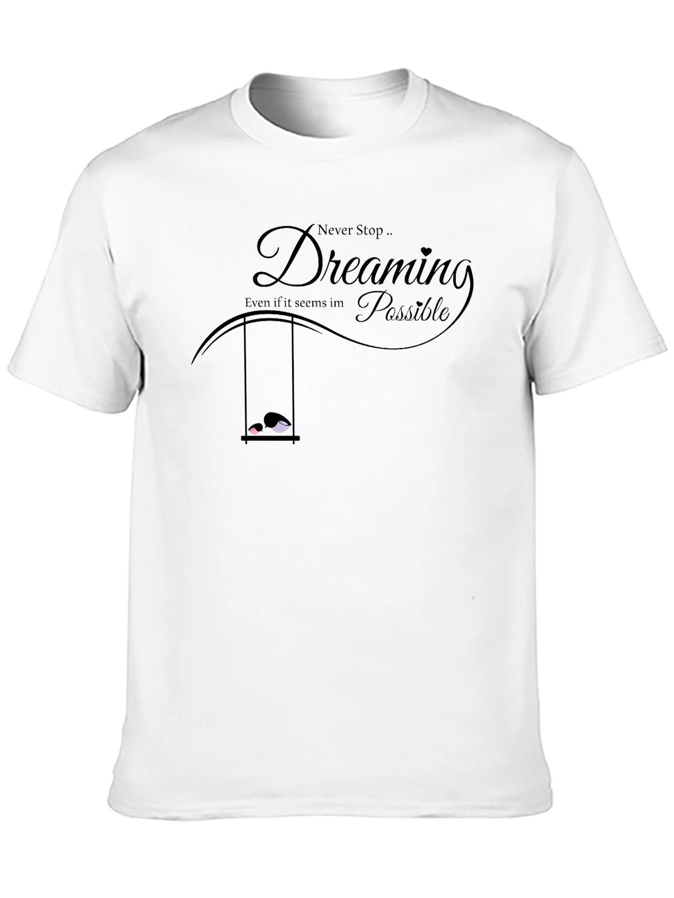 Black Dreamer Graphic Black T-Shirt view 10