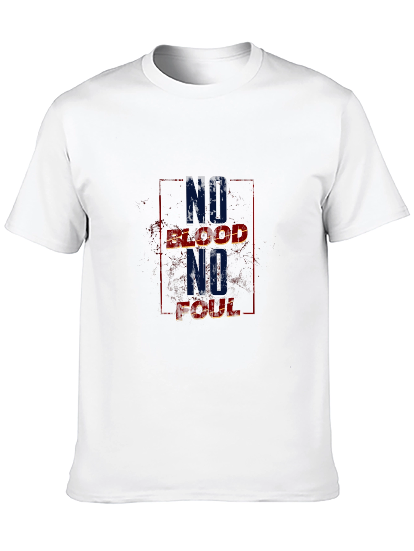 Black No Blood No Foul T-Shirt view 10