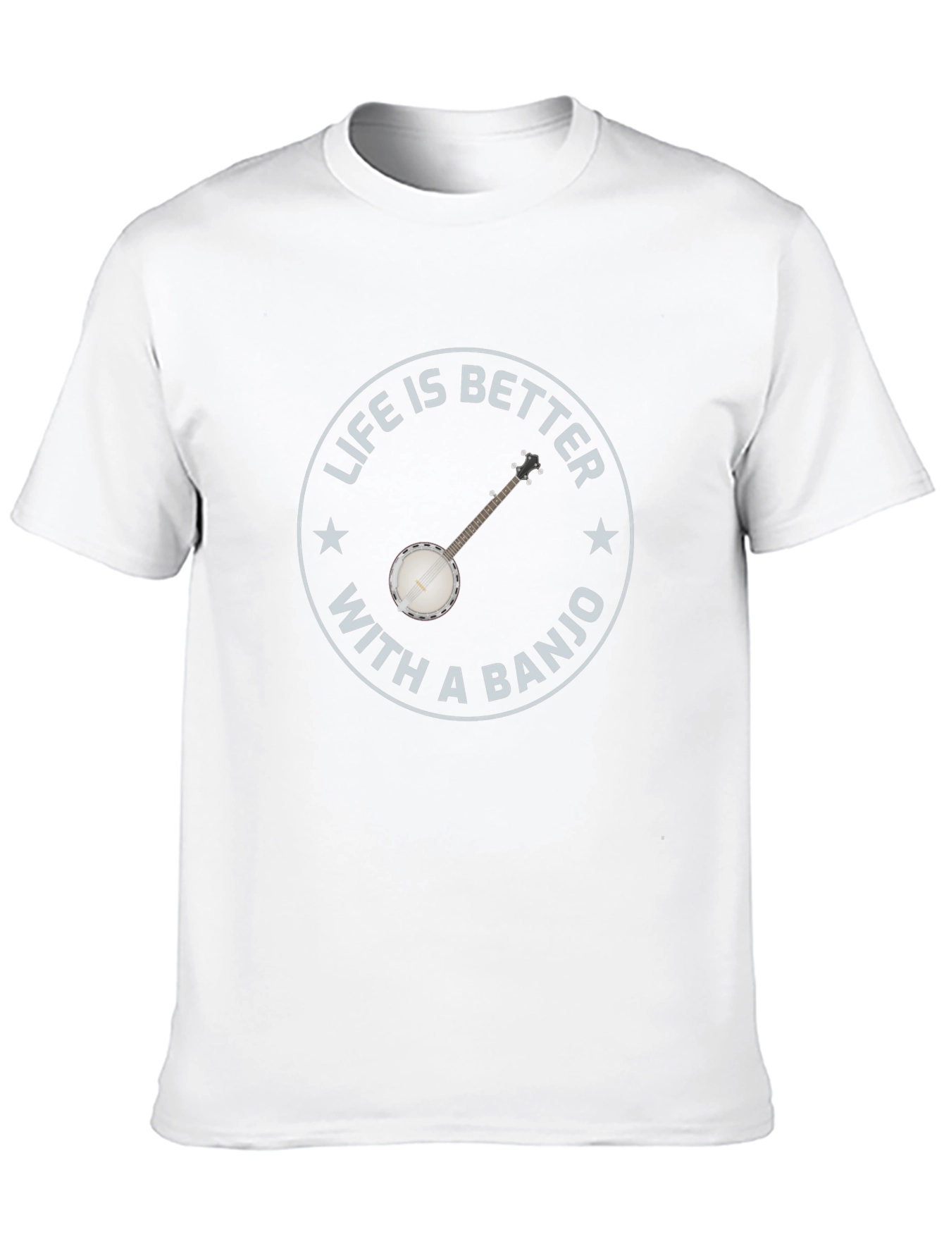 Life is Better with a Banjo - Black T-shirt - 10