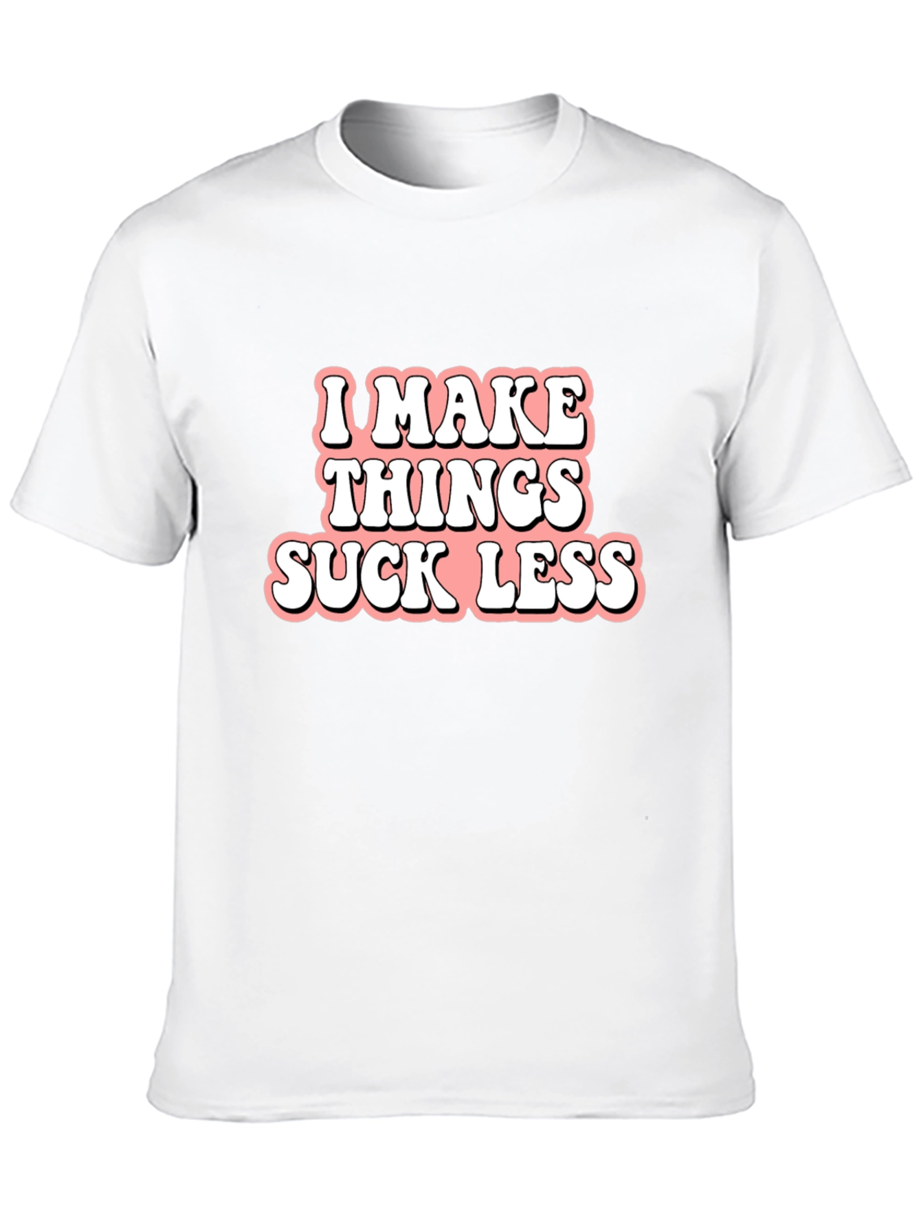 Black I Make Things Suck Less Graphic Tee view 10