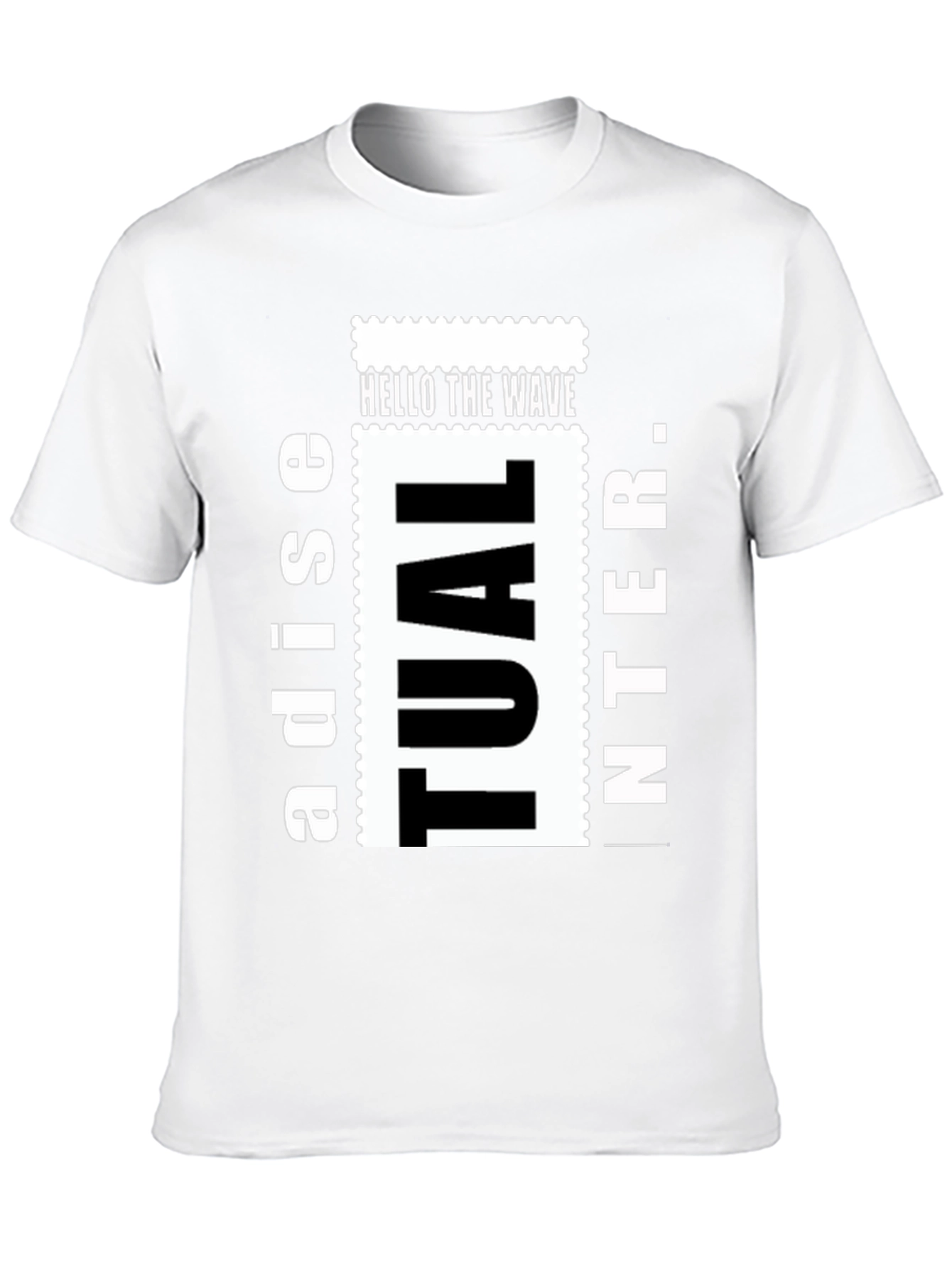 Black "Hello The Wave" Graphic Tee view 10