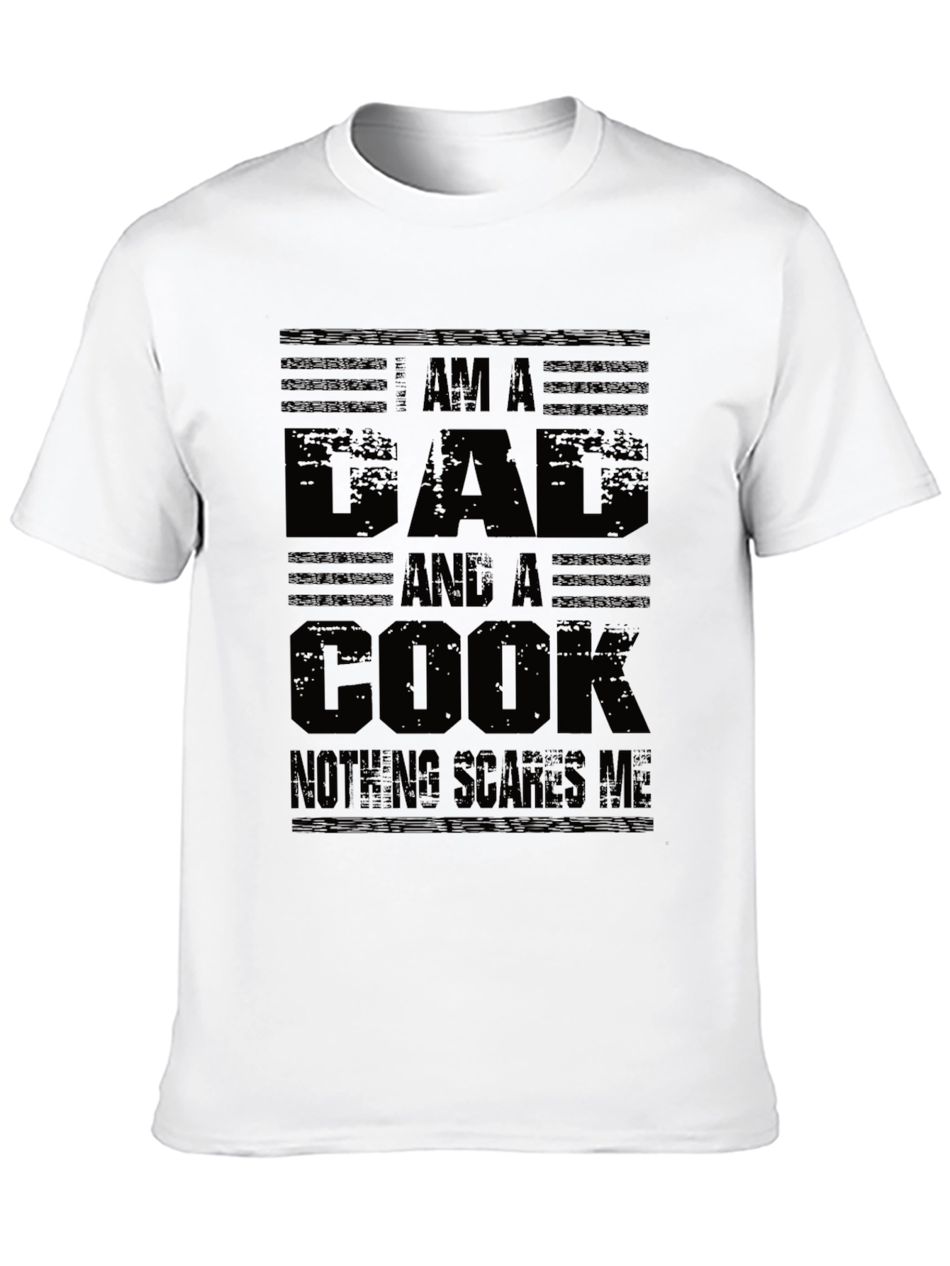 Black Dad and Cook T-Shirt - Nothing Scares Me! view 10