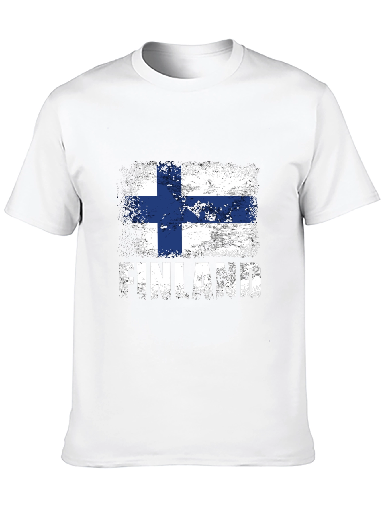 Finland Flag T-Shirt - Distressed Graphic Tee - 10