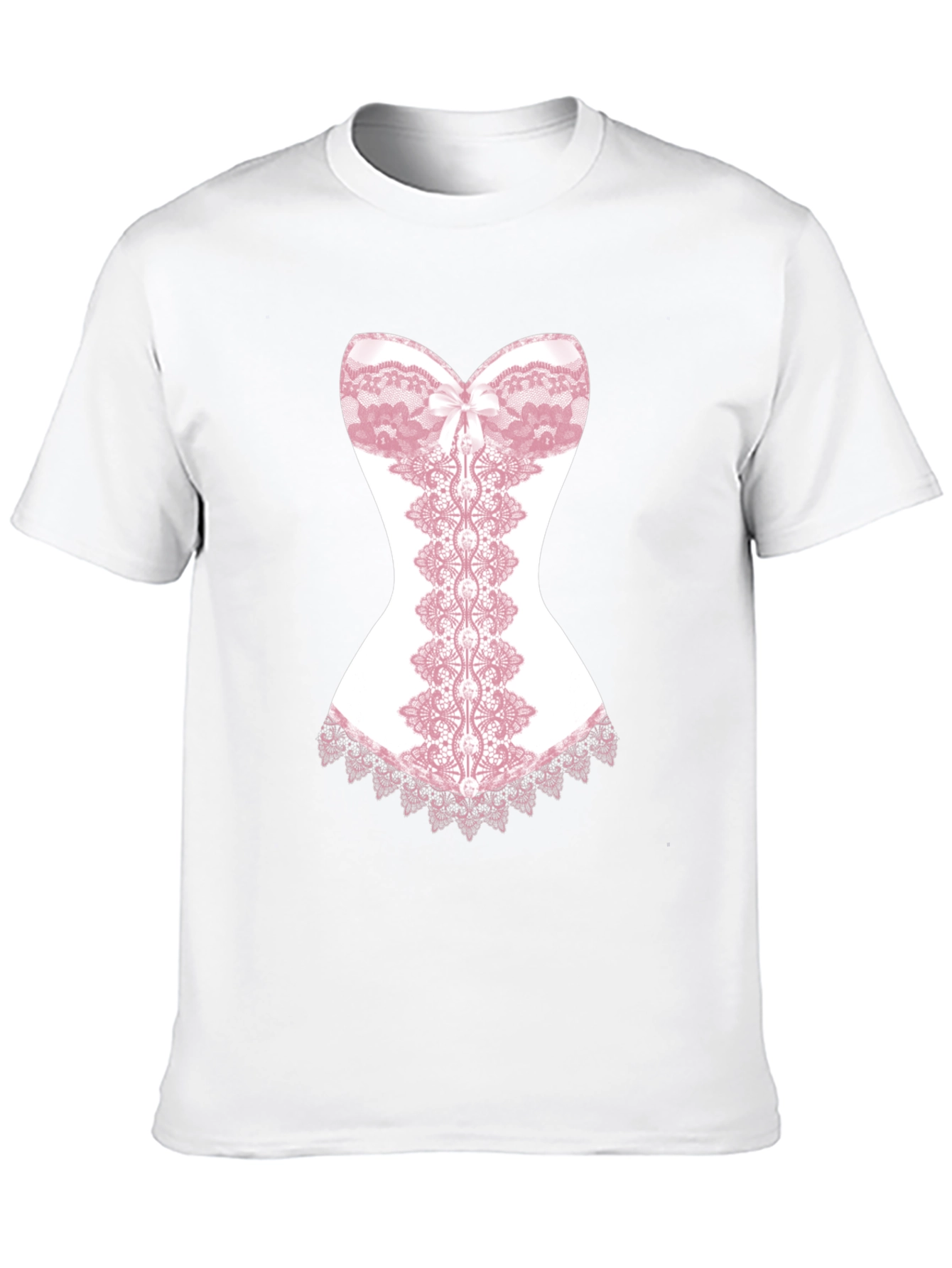 Black Novelty Corset Graphic T-Shirt view 10